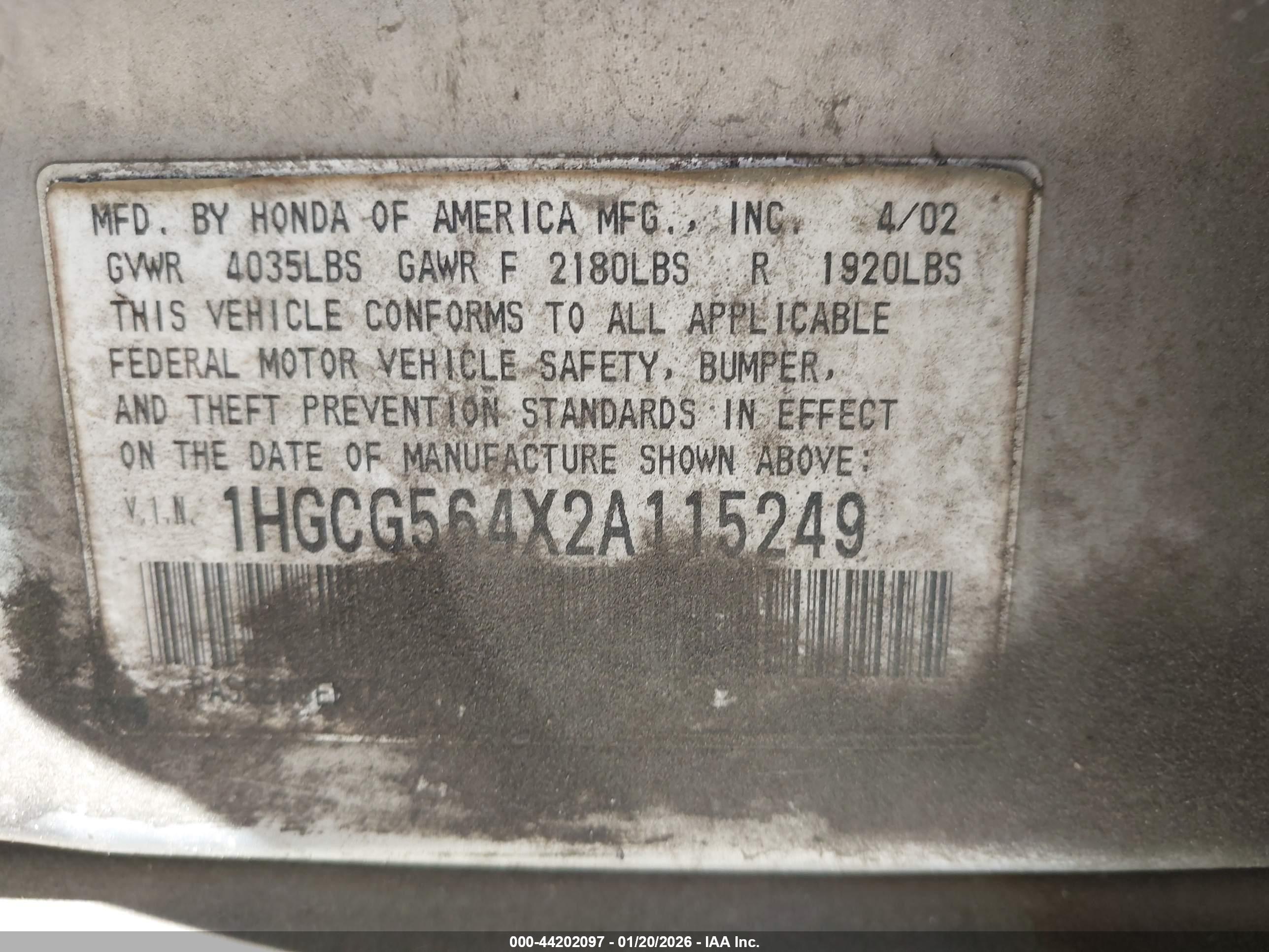 HONDA ACCORD image 9