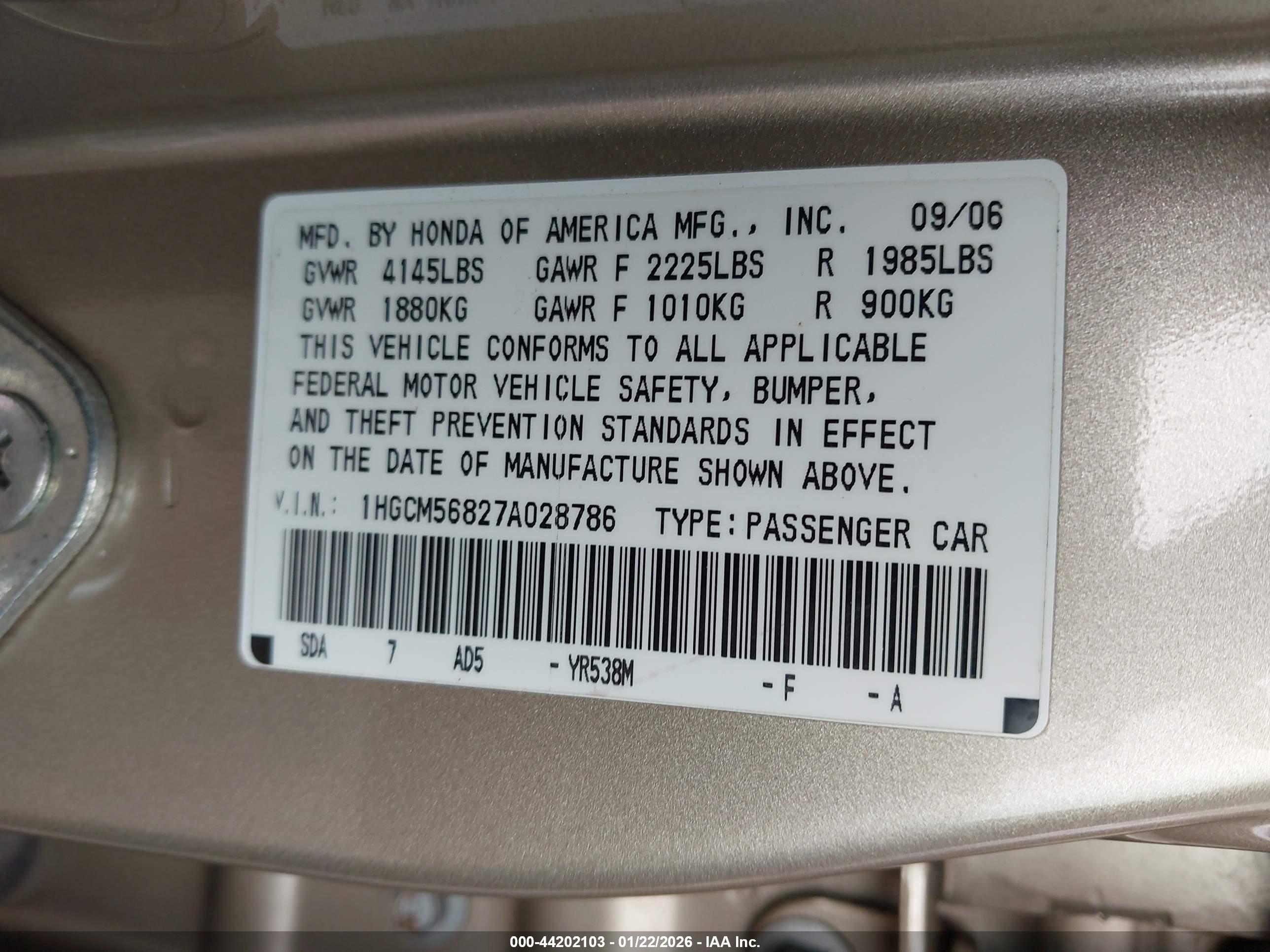 HONDA ACCORD image 9