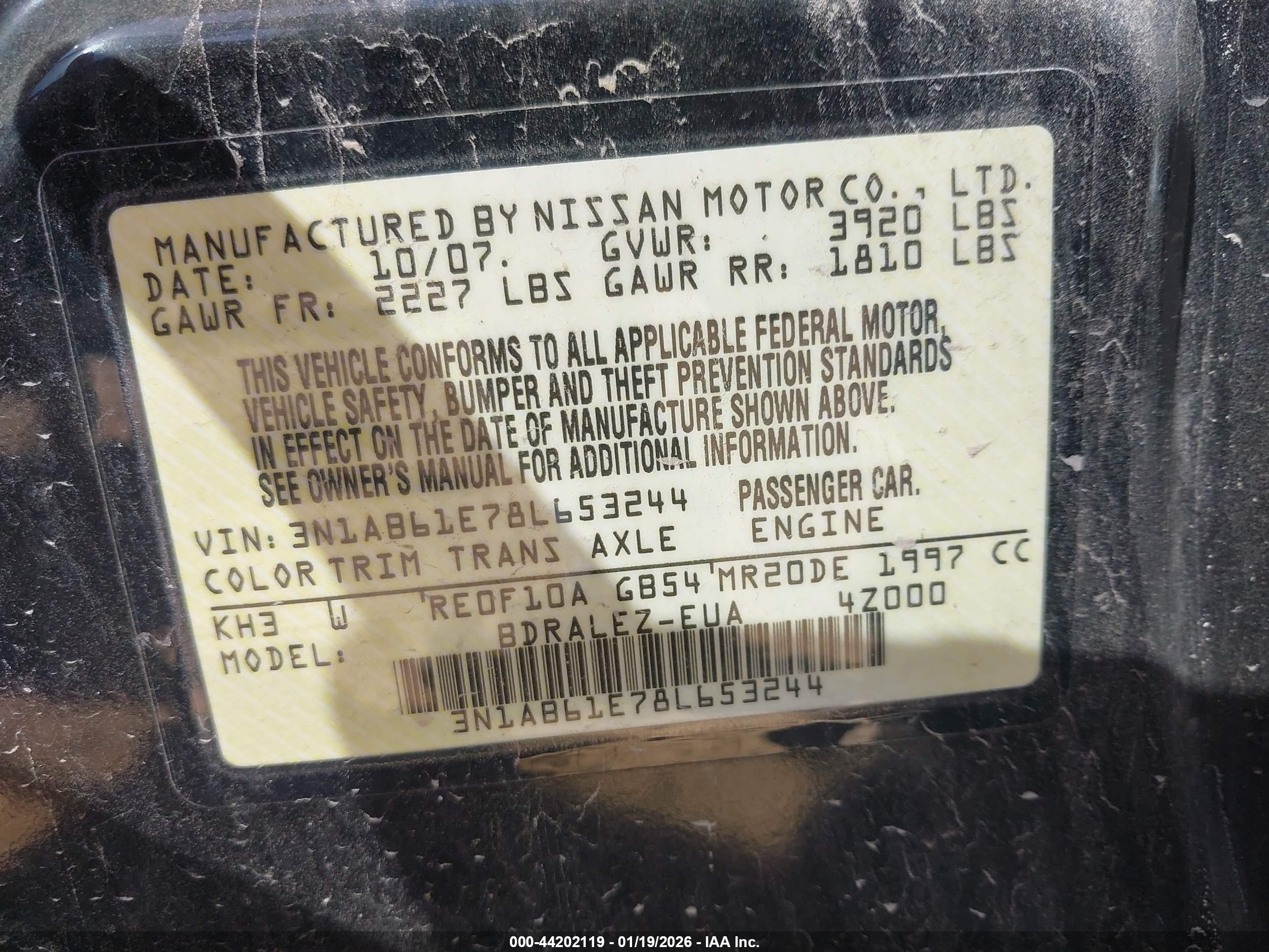 NISSAN SENTRA image 9