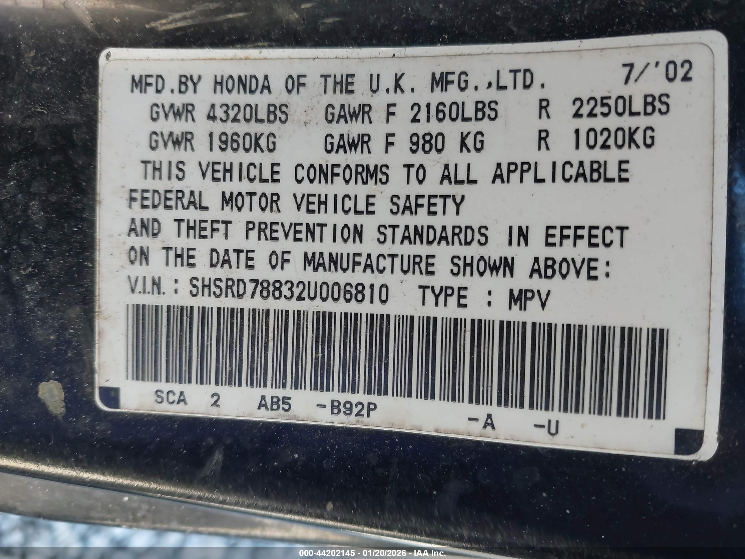 HONDA CR-V image 9