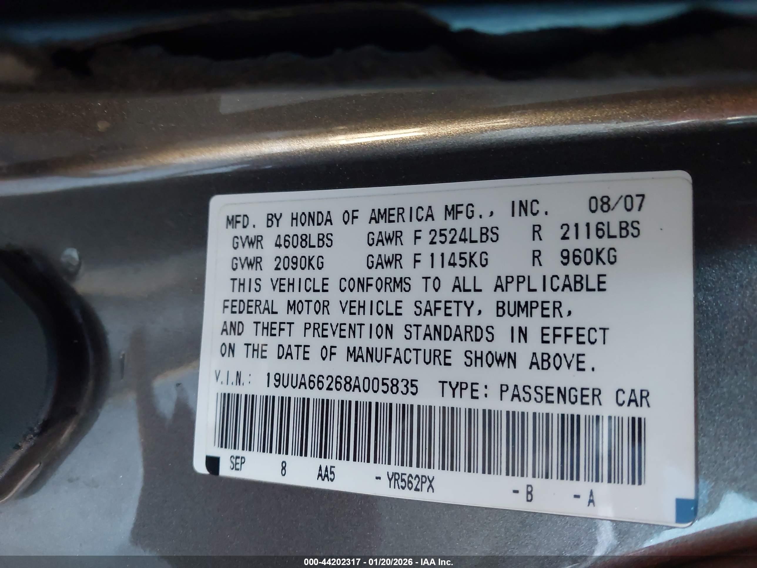 ACURA TL image 9