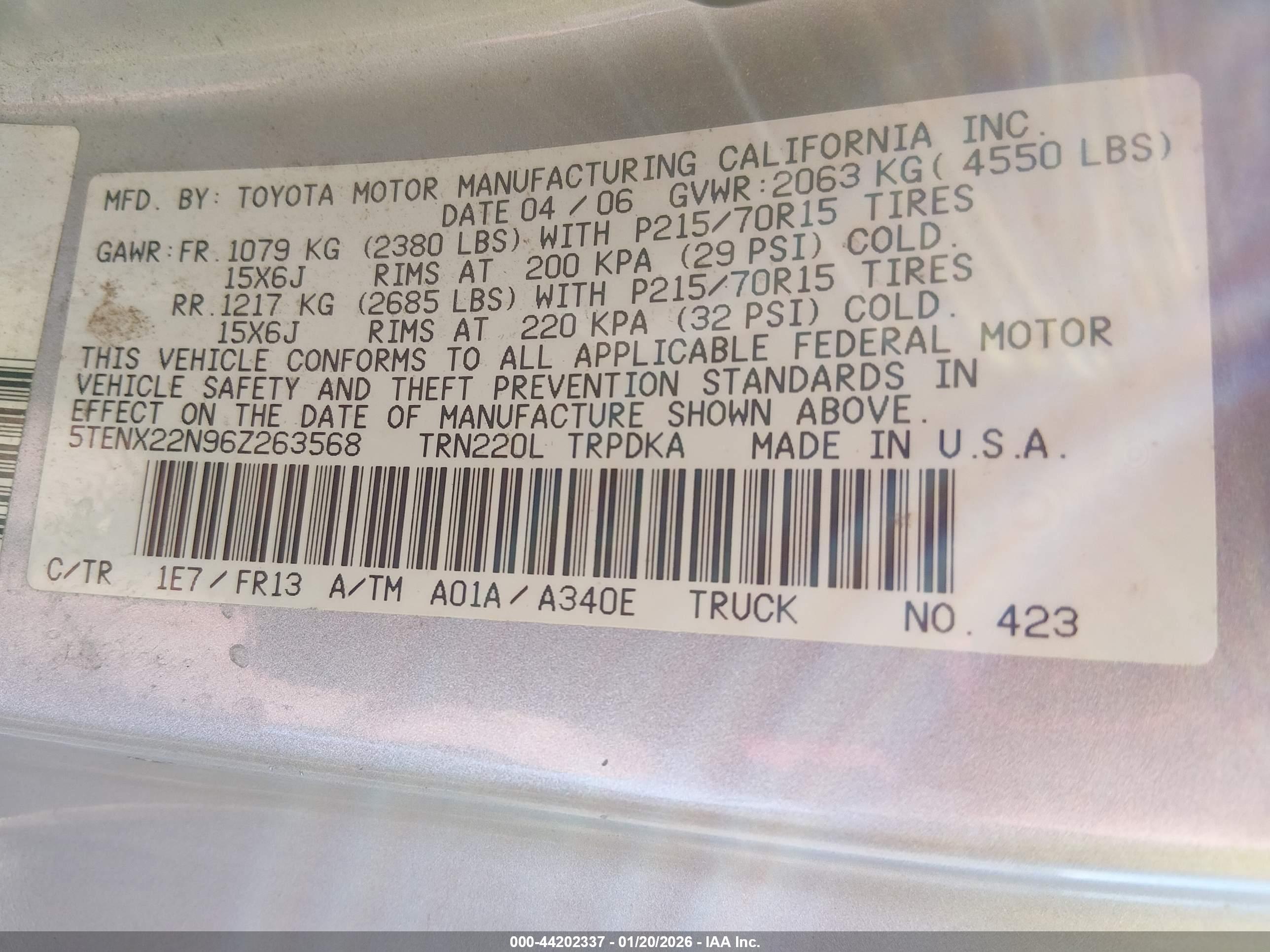 TOYOTA TACOMA image 9