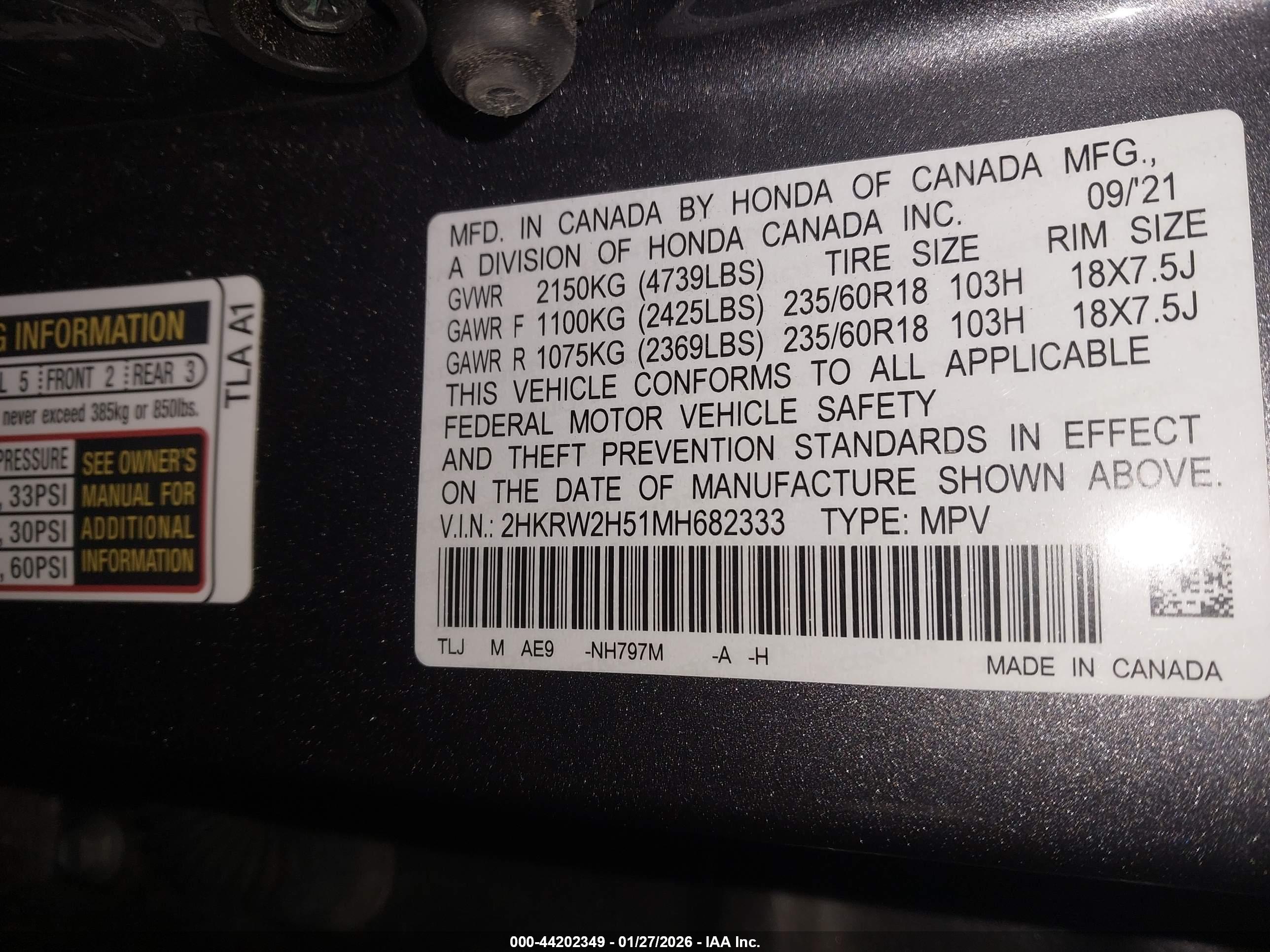 HONDA CR-V image 9