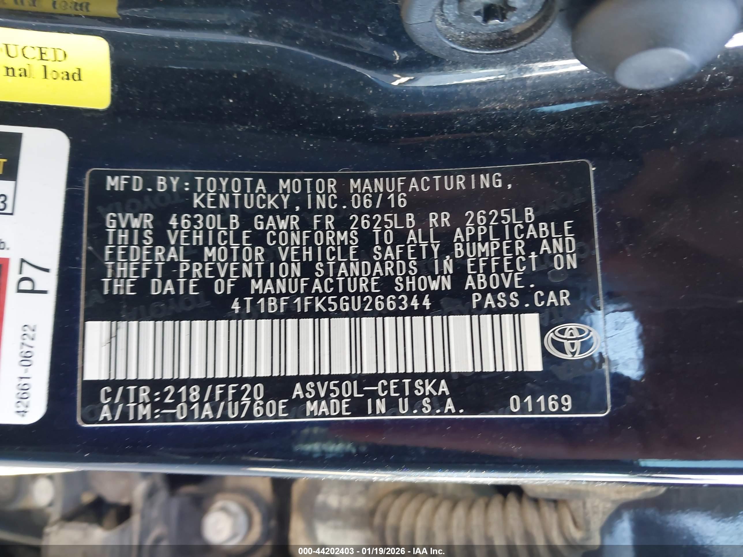 TOYOTA CAMRY image 9