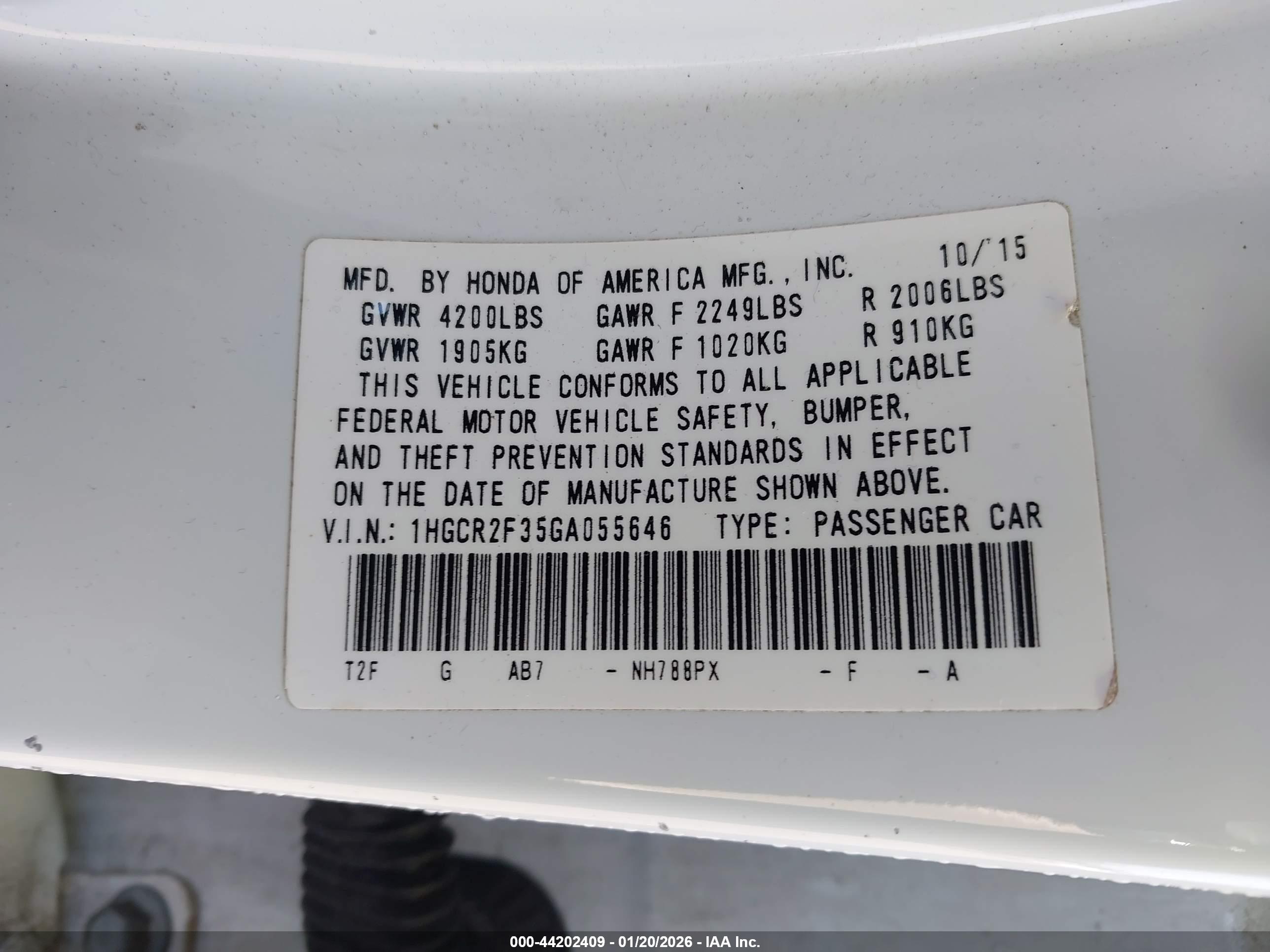 HONDA ACCORD image 9