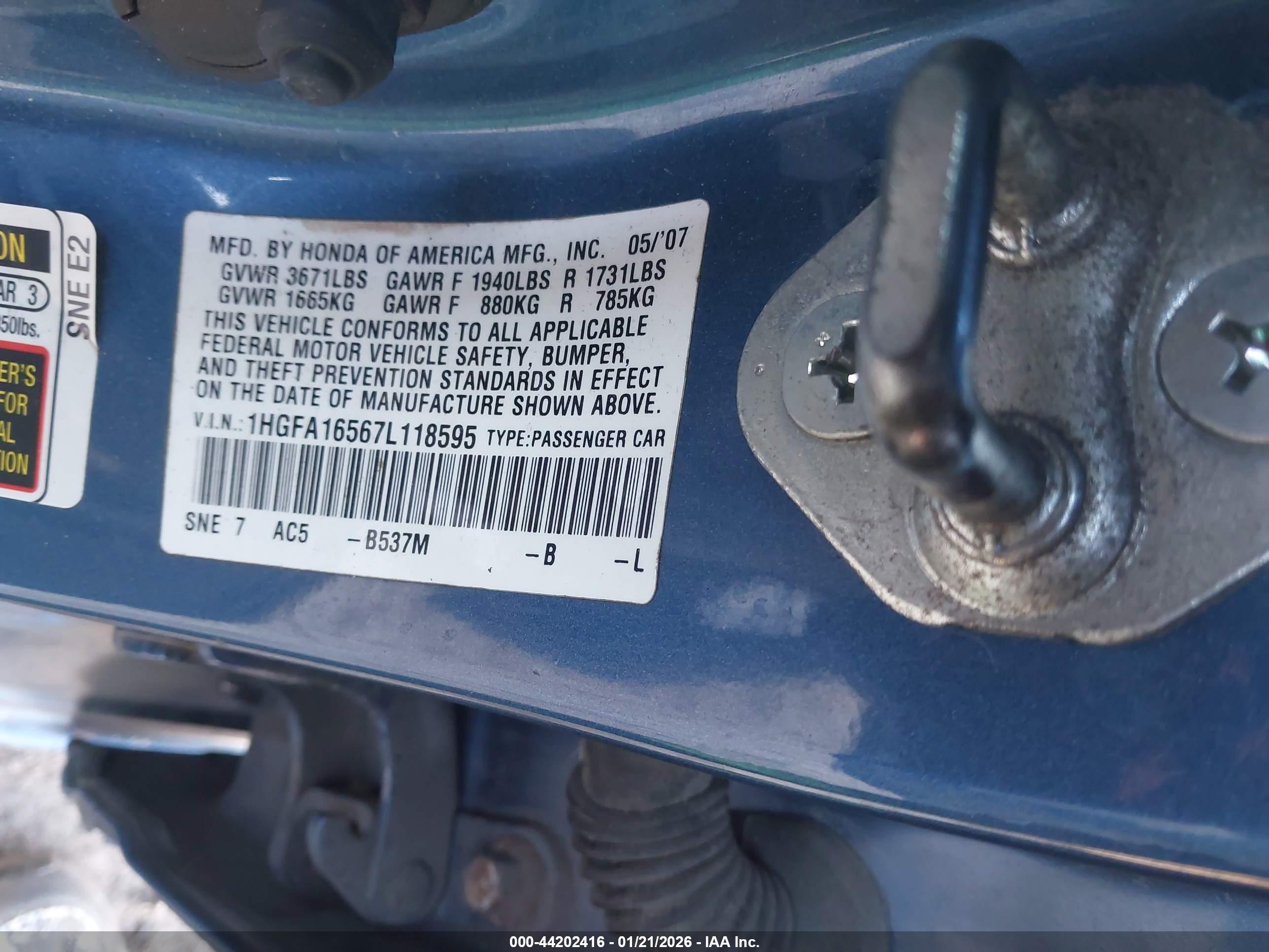 HONDA CIVIC image 9