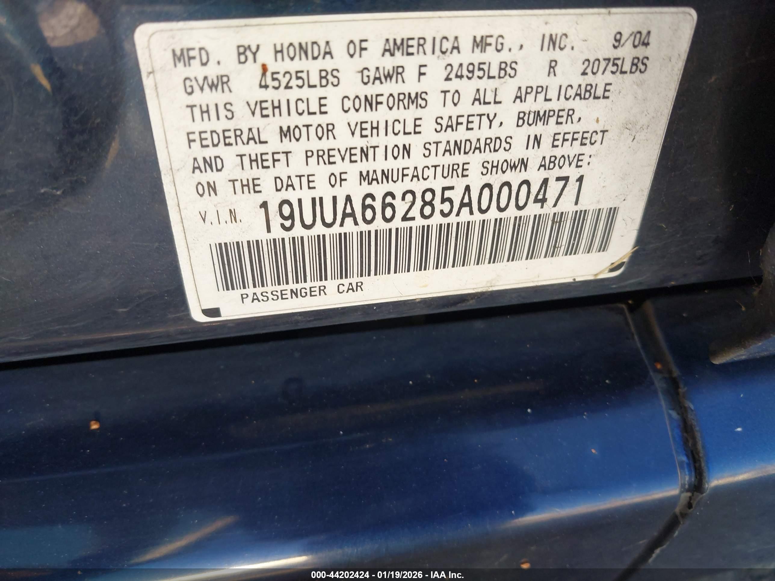 ACURA TL image 9