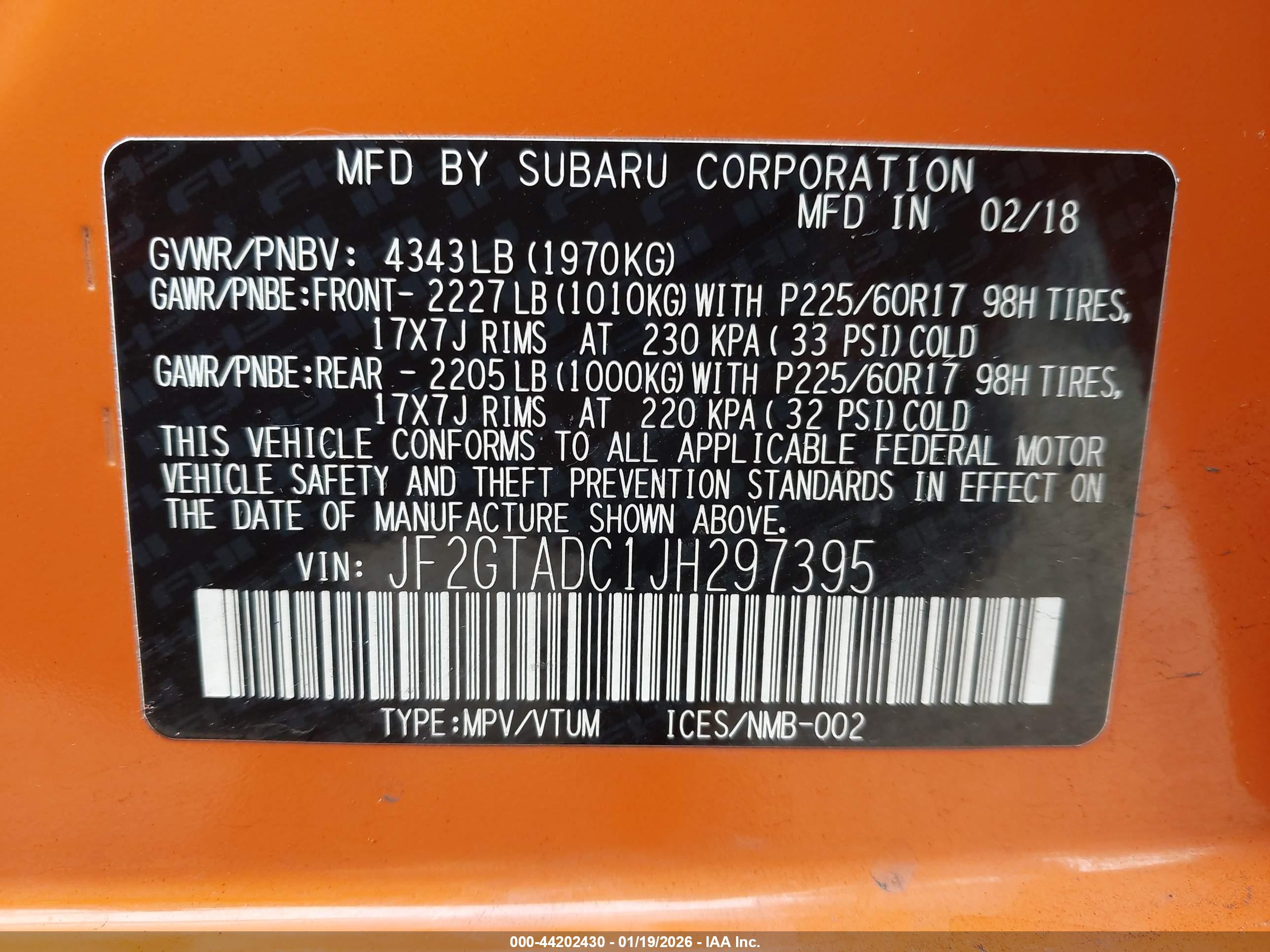 SUBARU CROSSTREK image 9