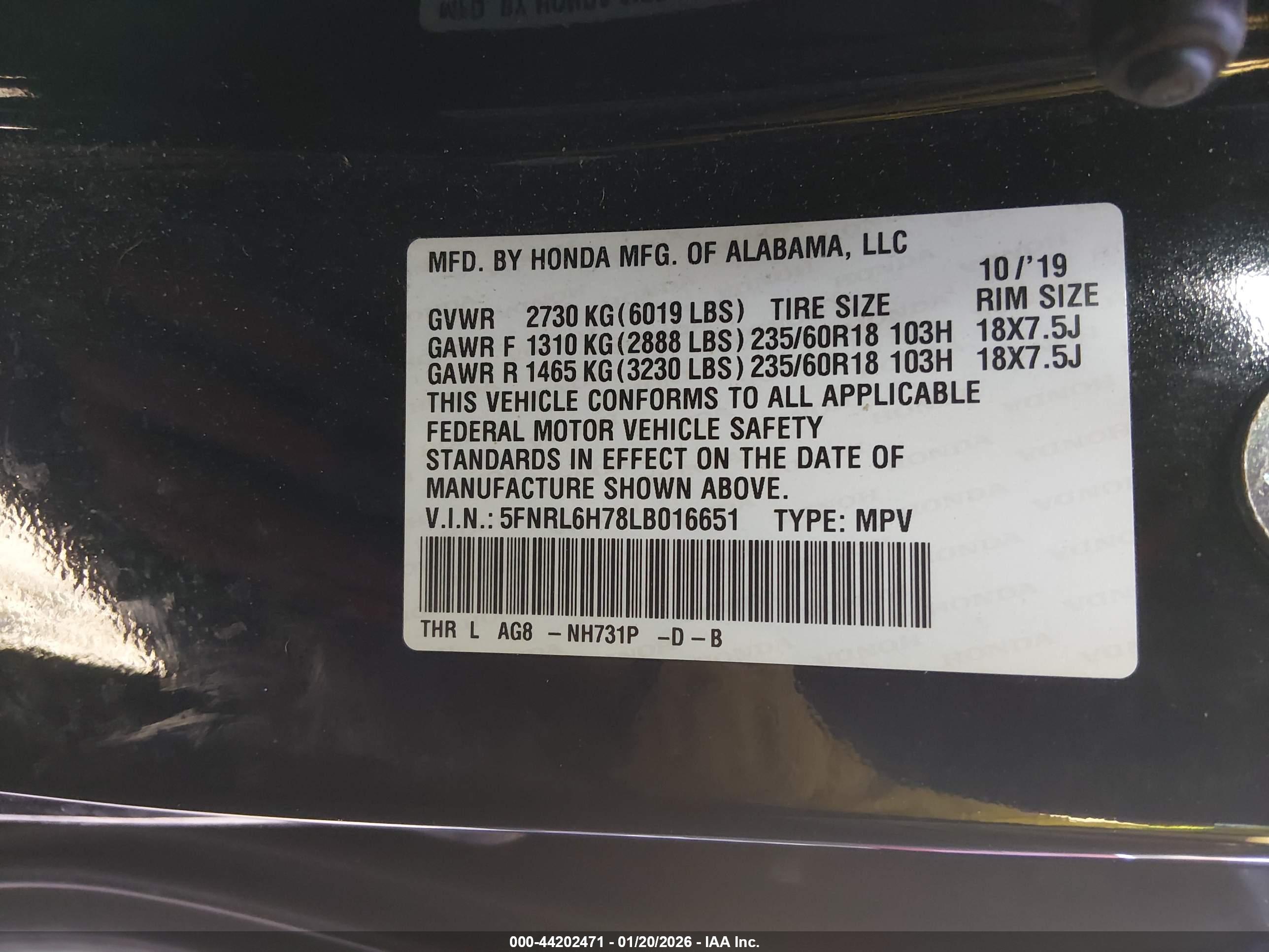 HONDA ODYSSEY image 9
