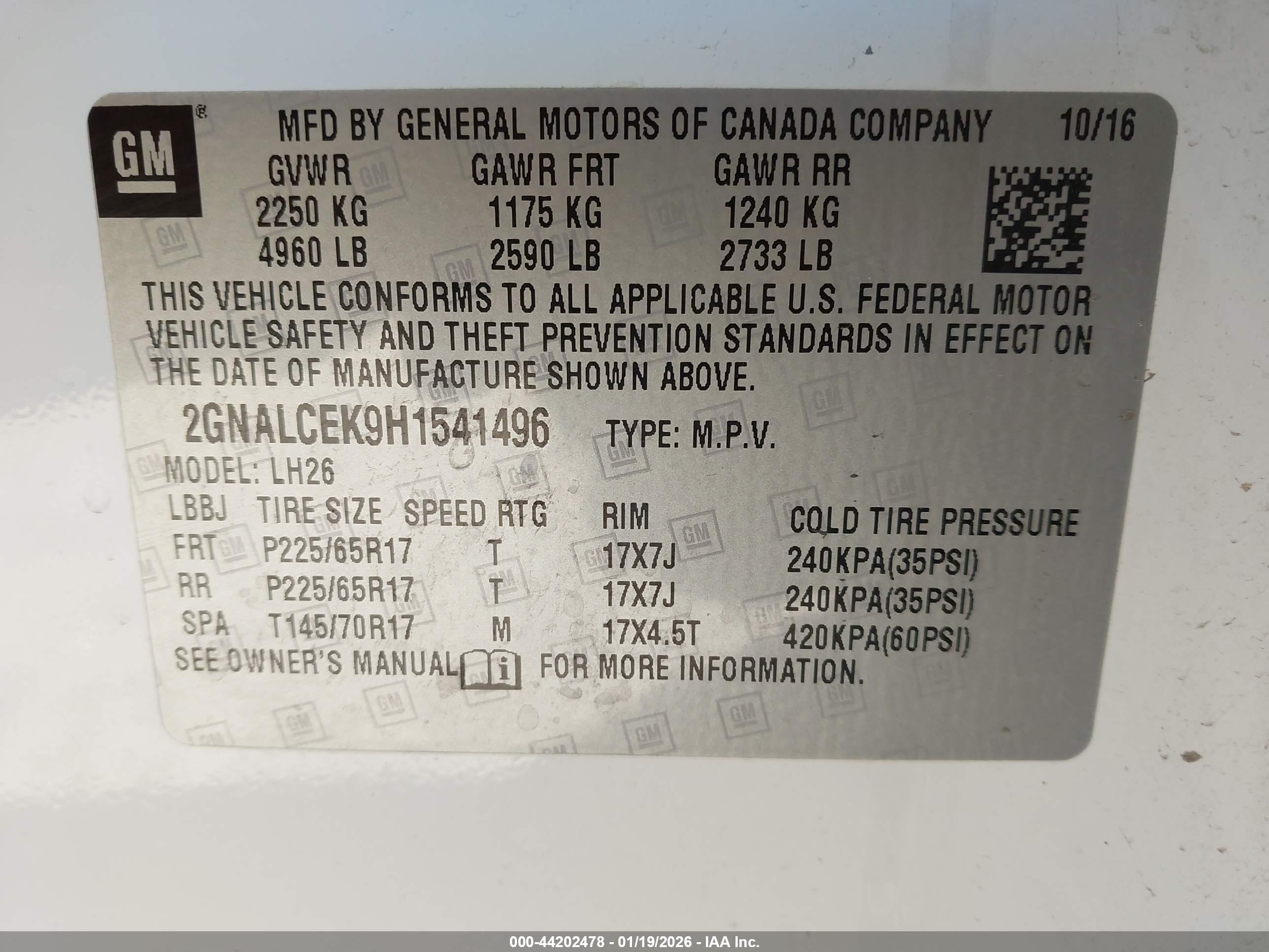CHEVROLET EQUINOX image 9