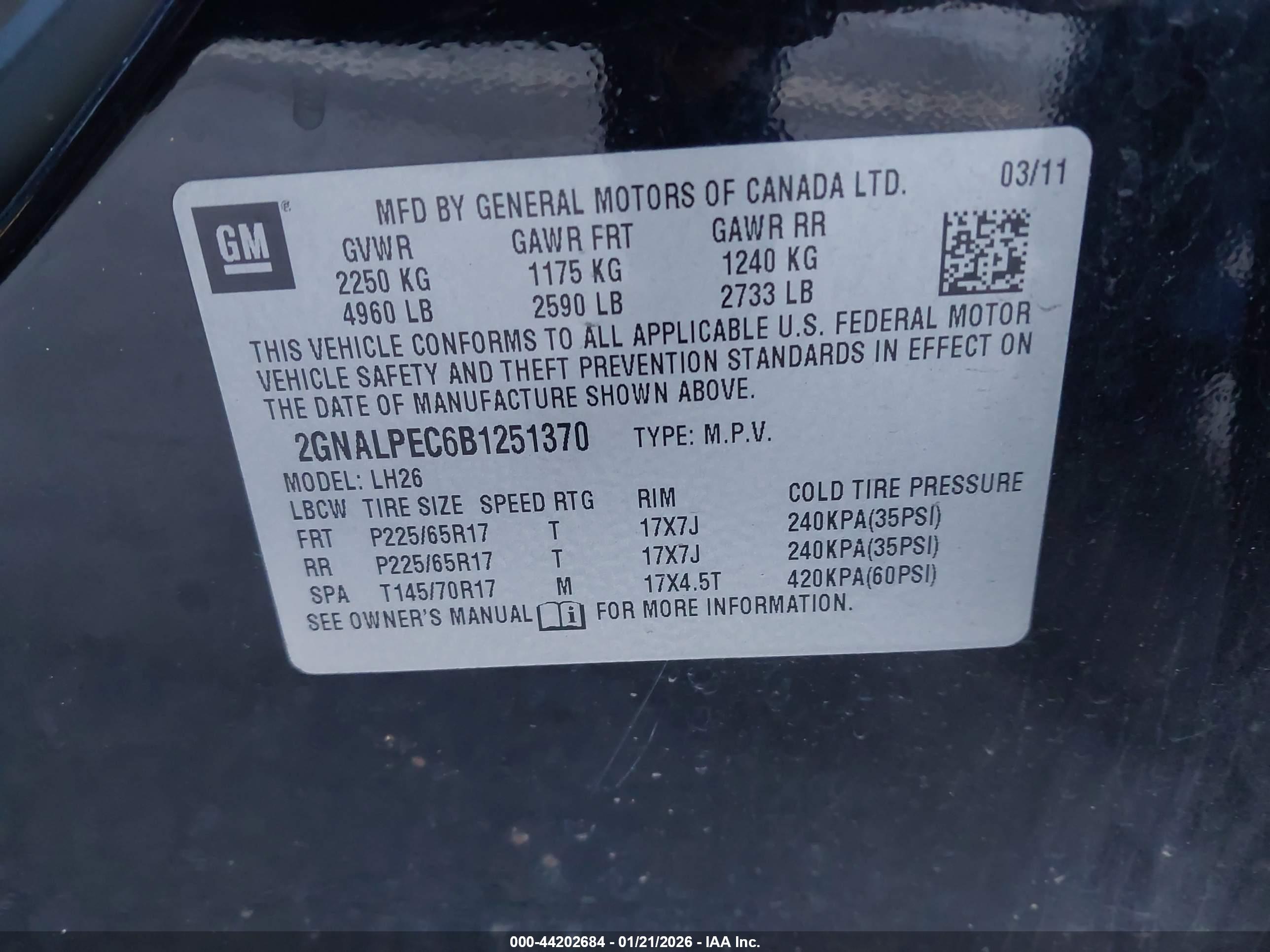 CHEVROLET EQUINOX image 9