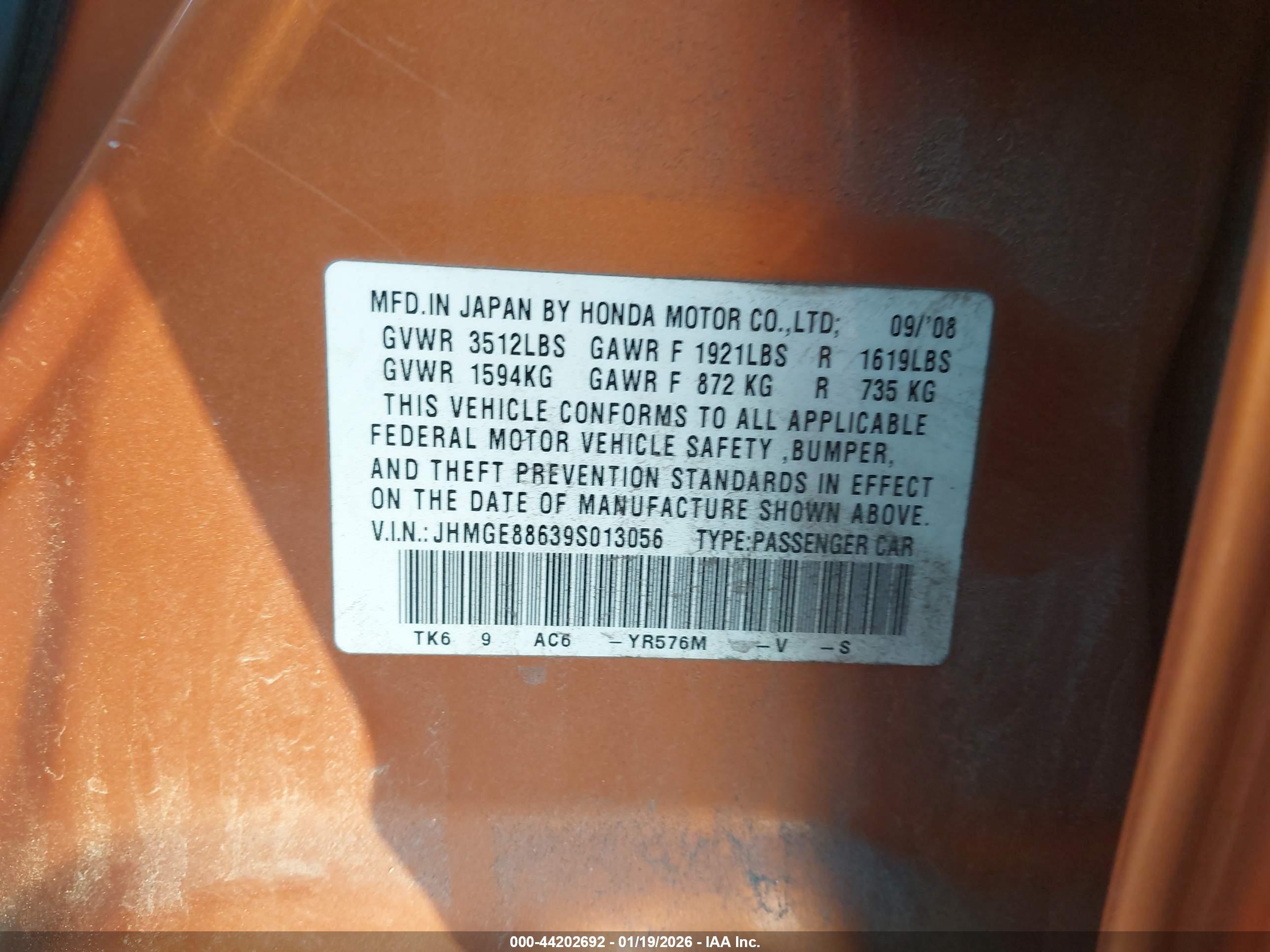 HONDA FIT image 9