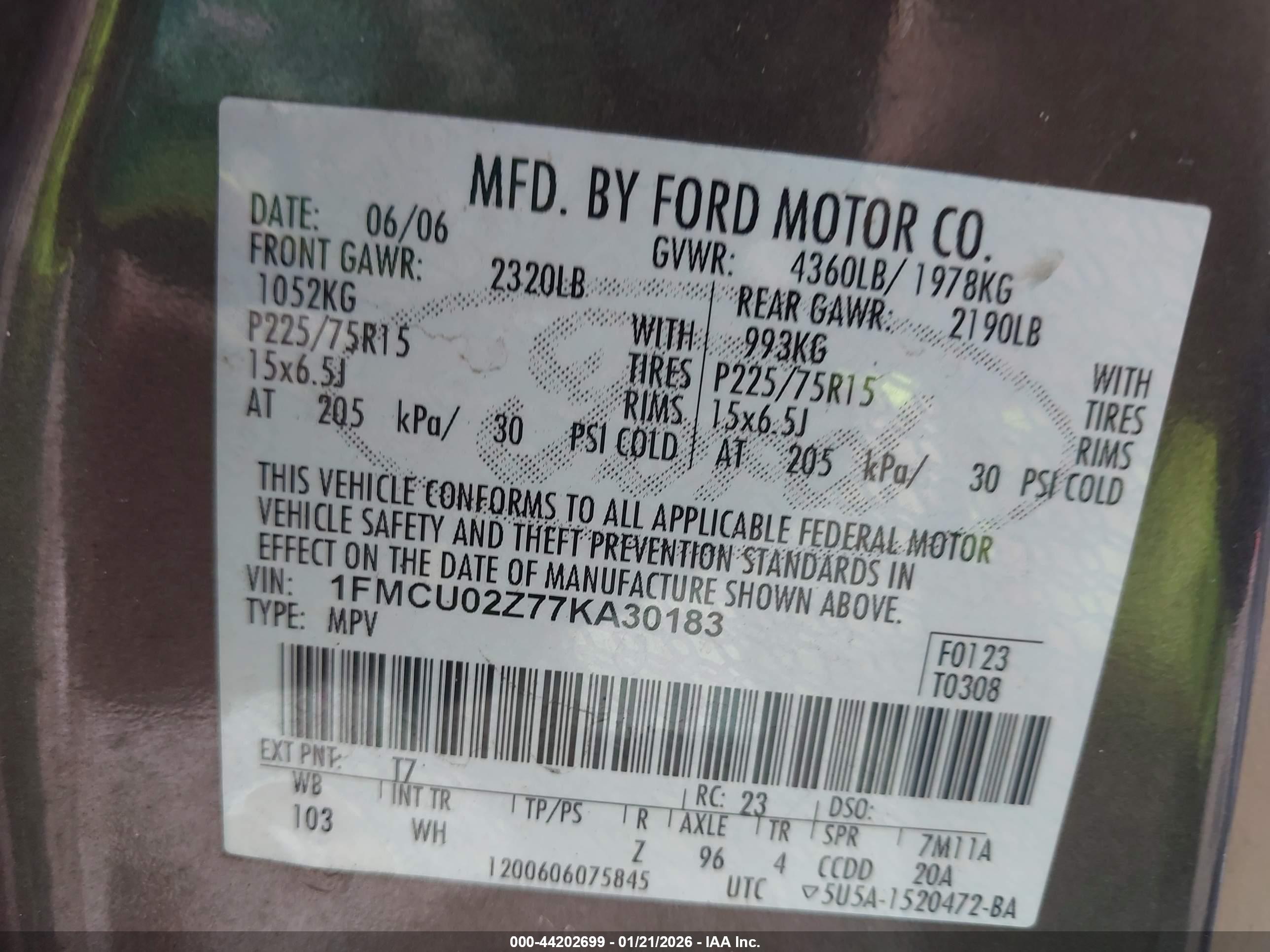 FORD ESCAPE image 9