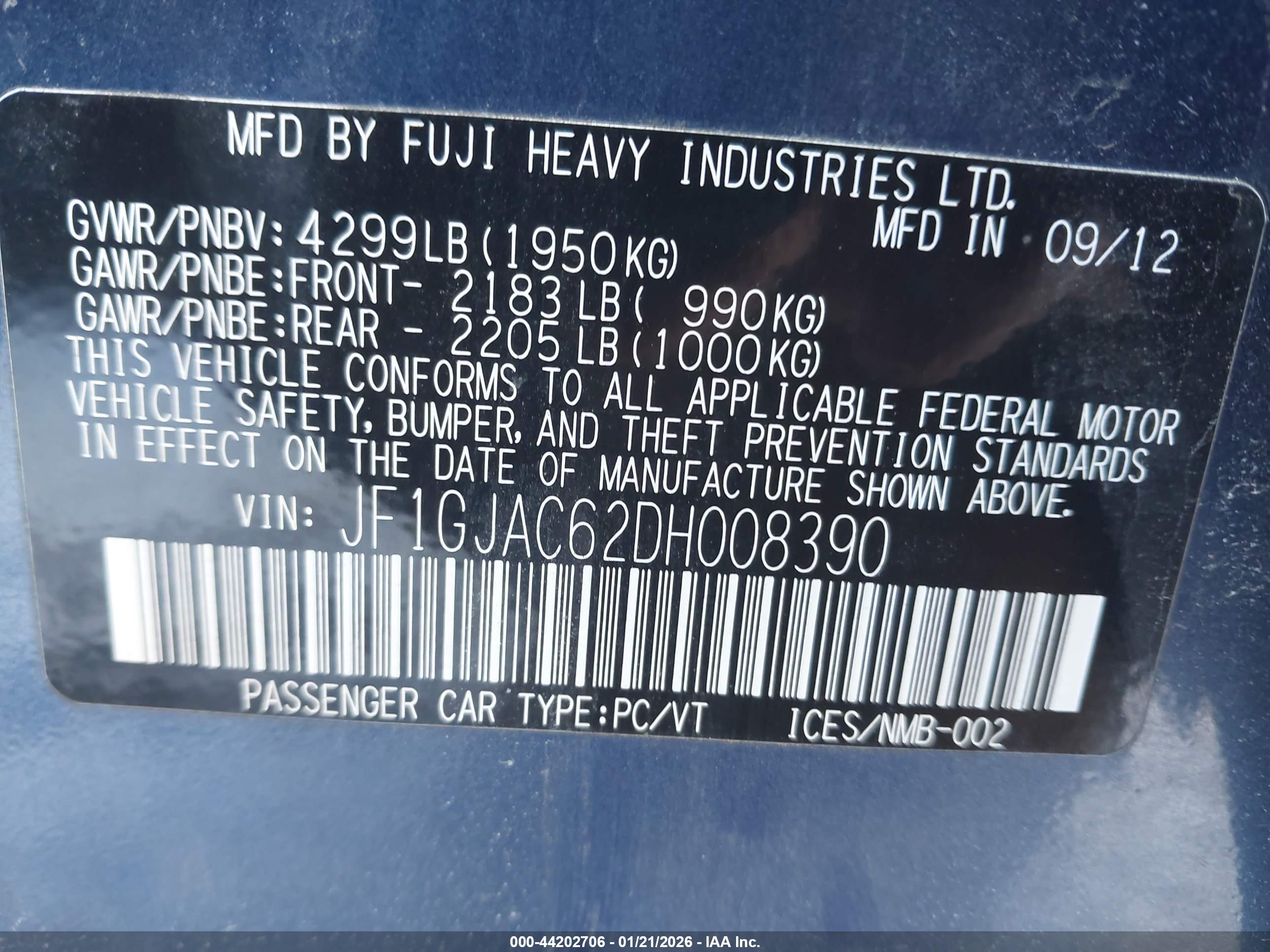 SUBARU IMPREZA image 9