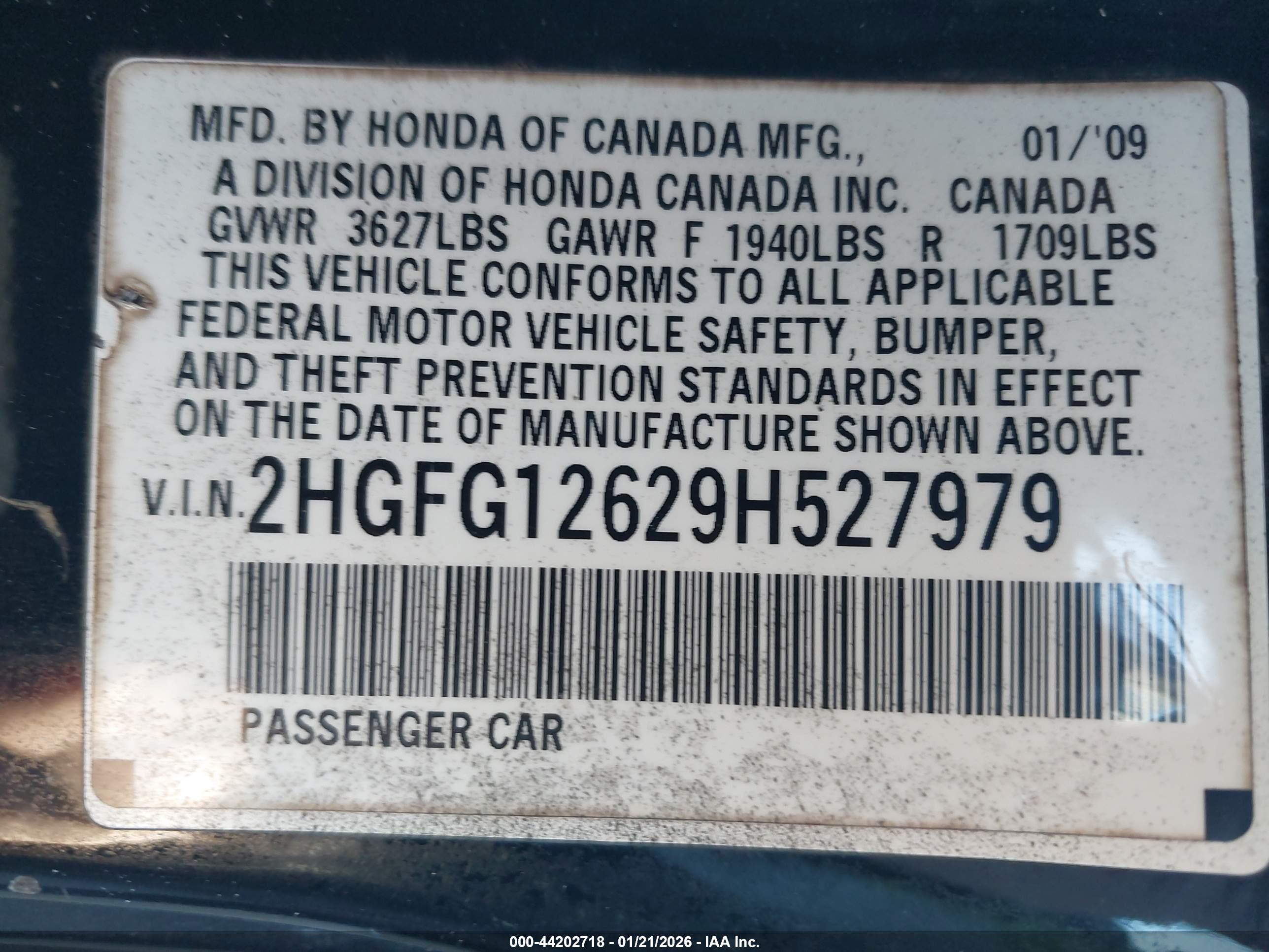HONDA CIVIC image 9