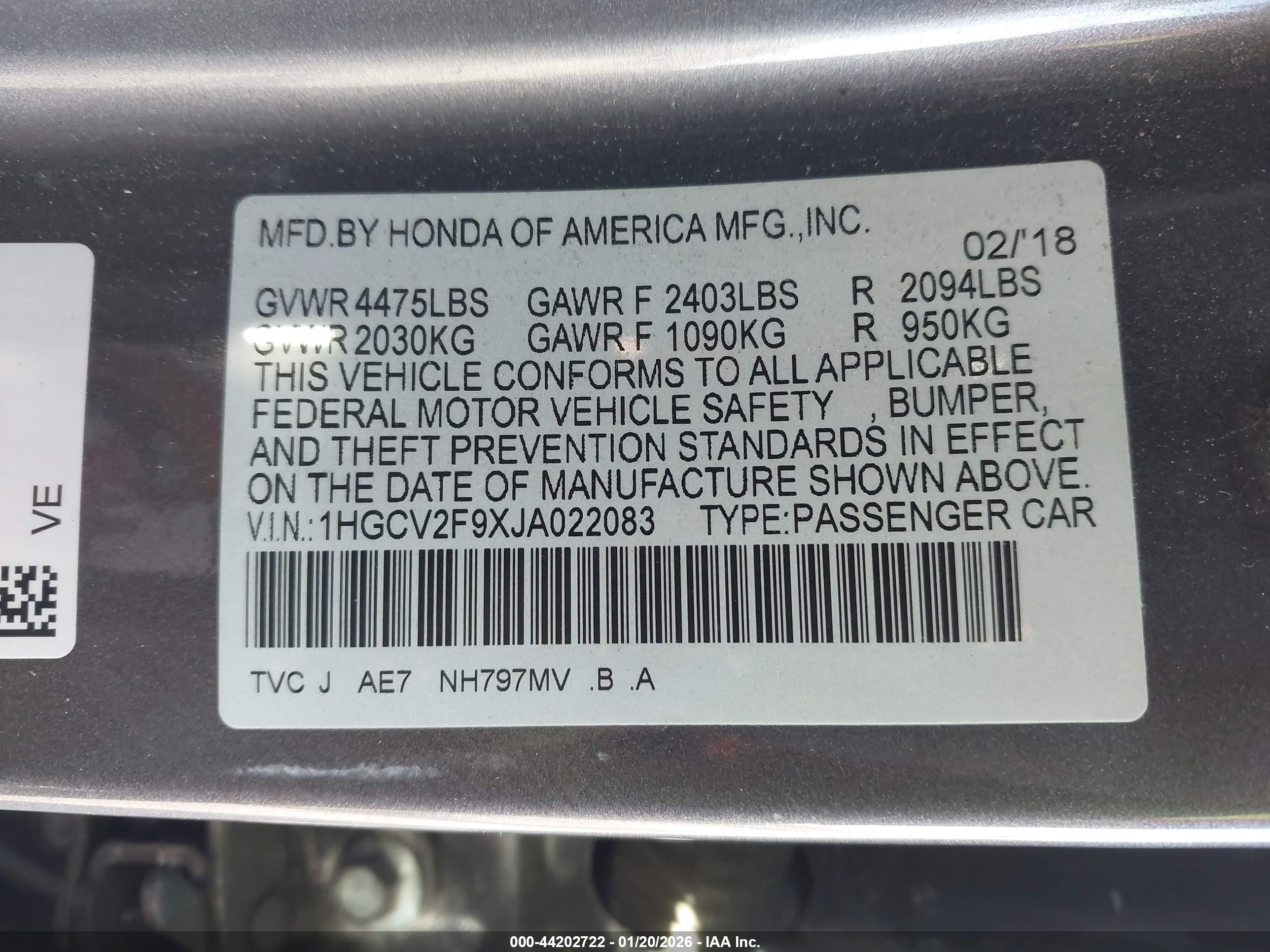 HONDA ACCORD image 9