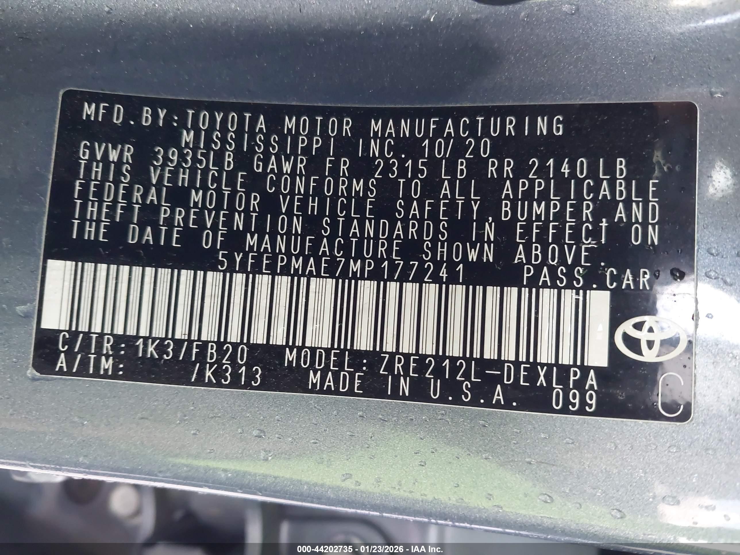 TOYOTA COROLLA image 9