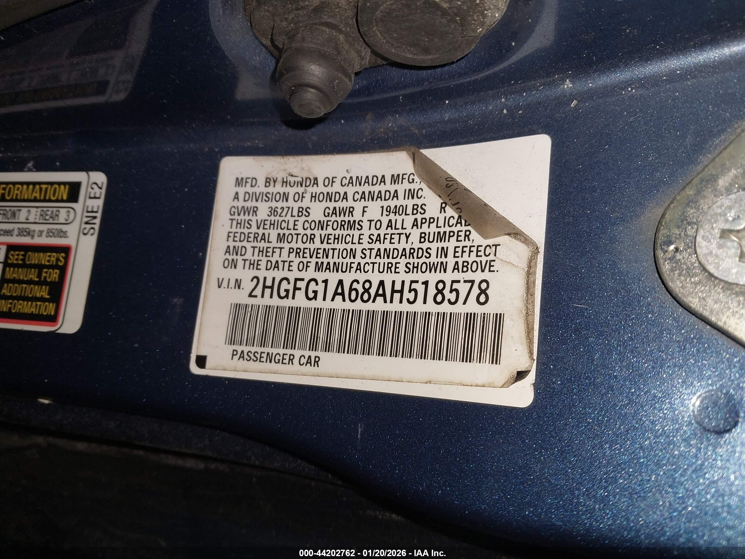 HONDA CIVIC image 9