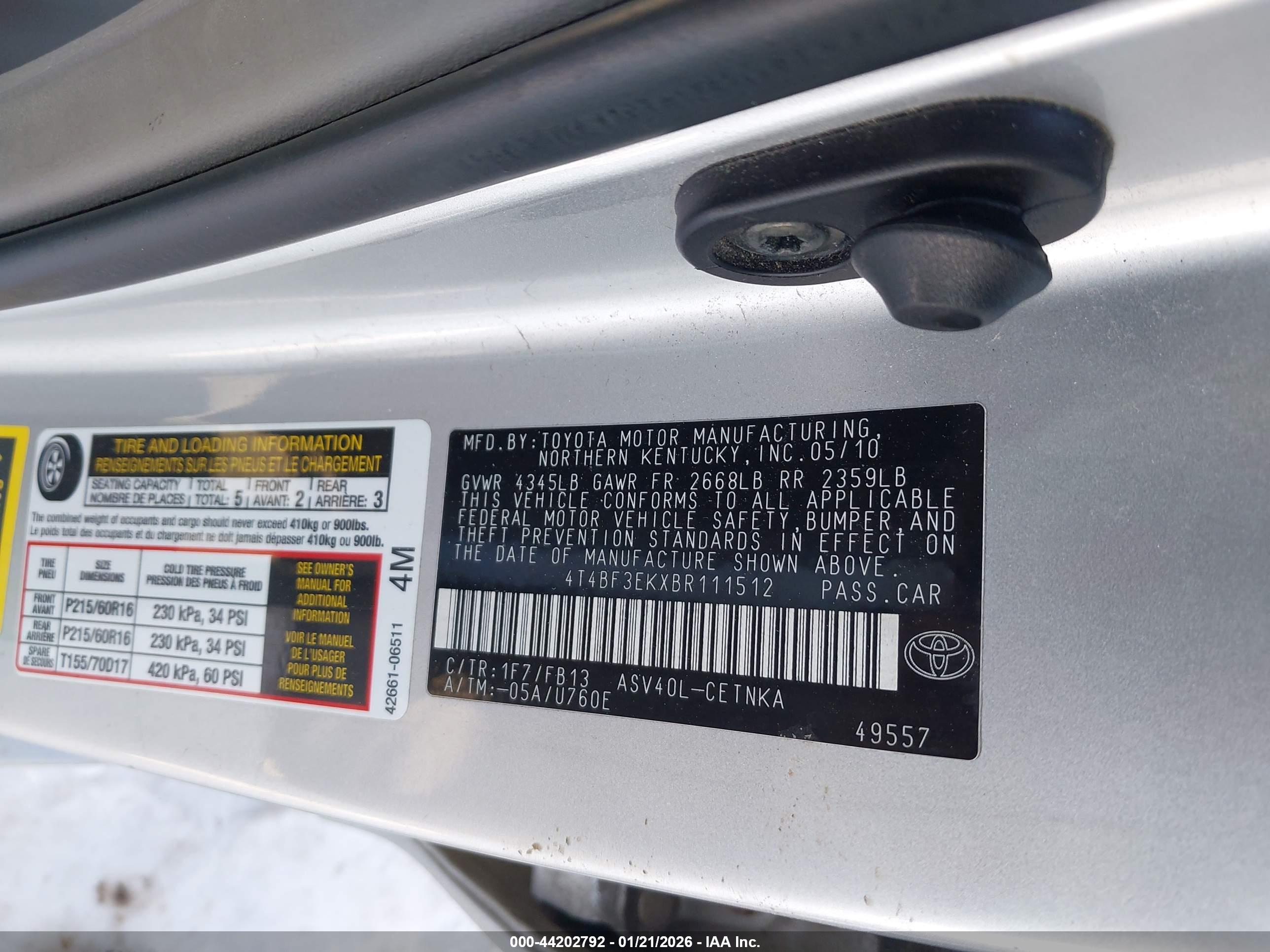TOYOTA CAMRY image 9