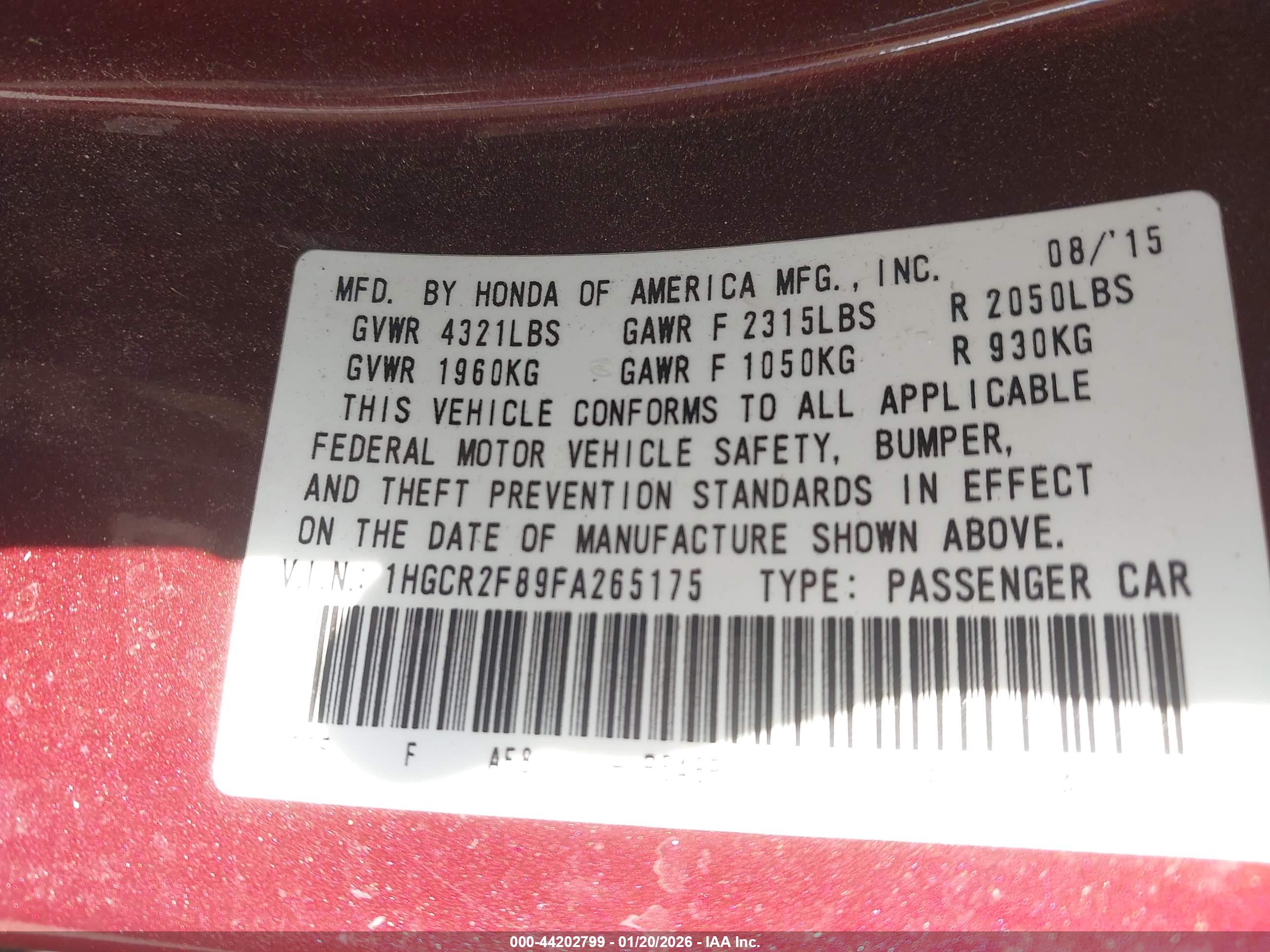 HONDA ACCORD image 9