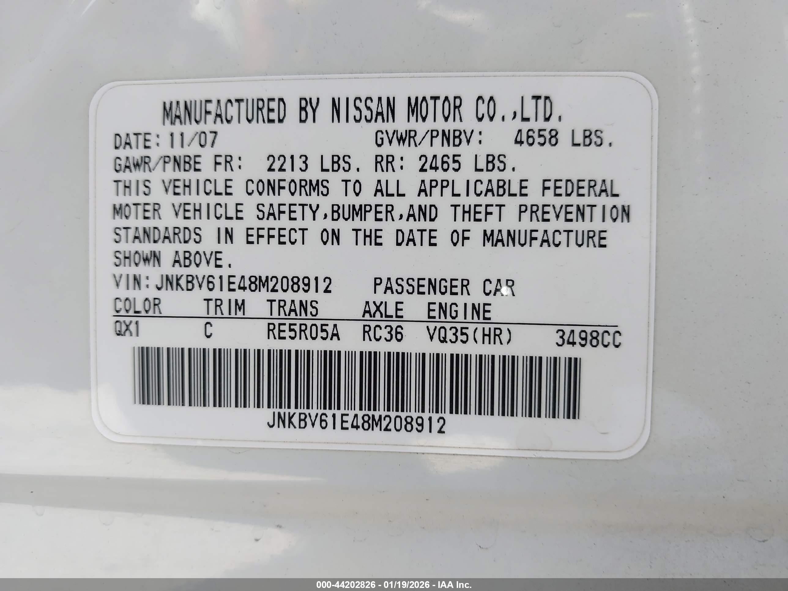 INFINITI G35 image 9