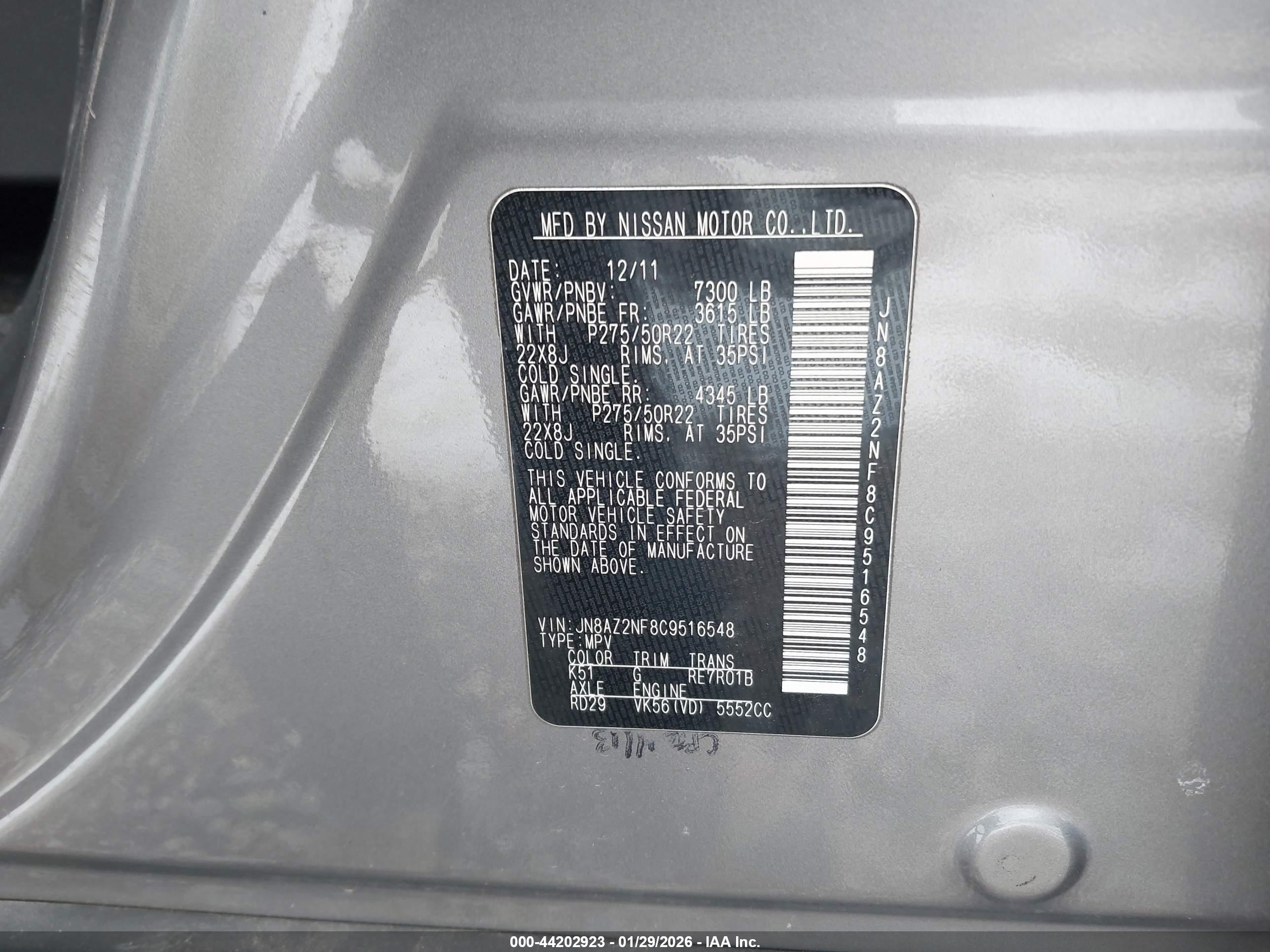 INFINITI QX56 image 9