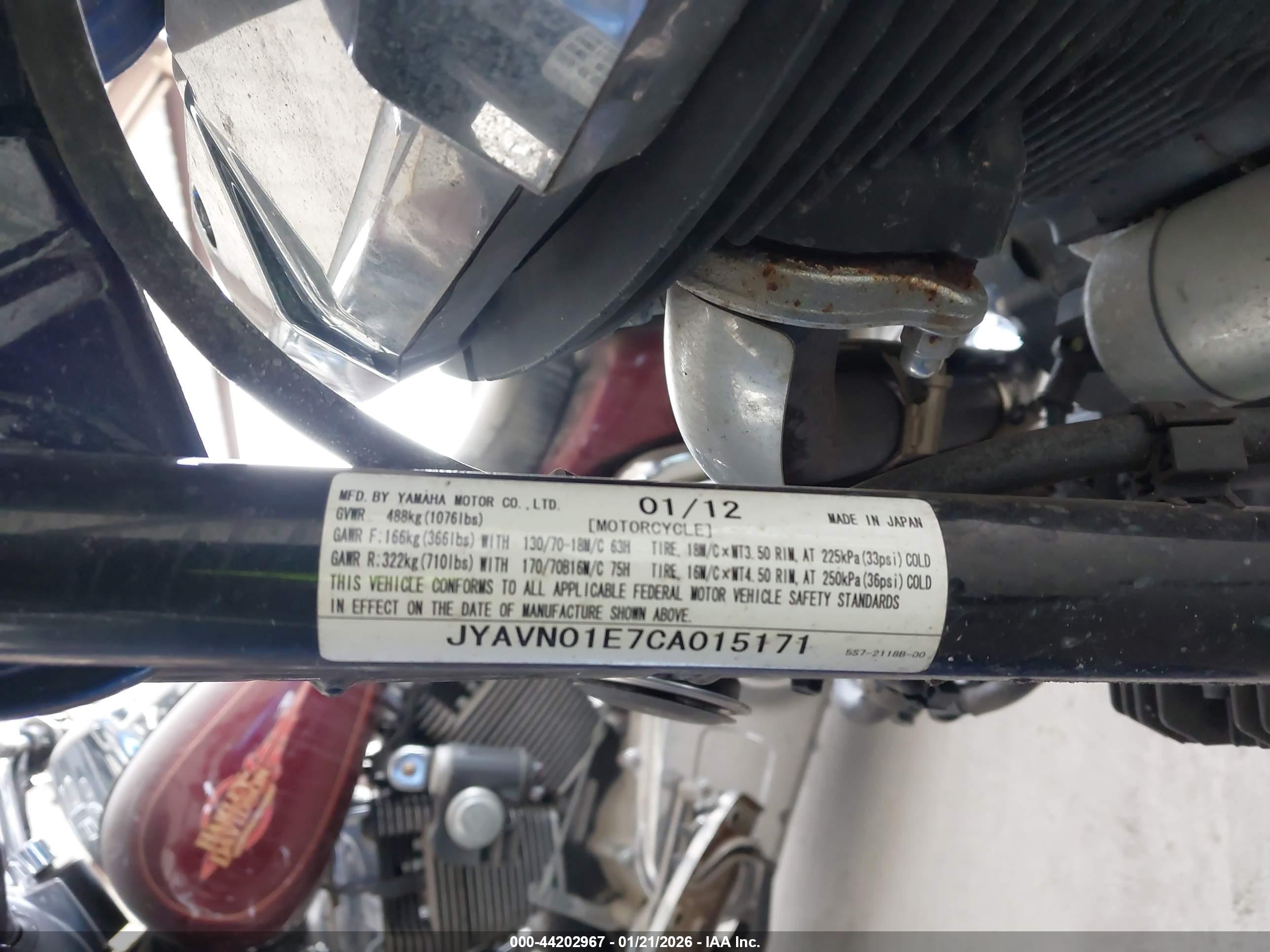 YAMAHA XVS950 image 10