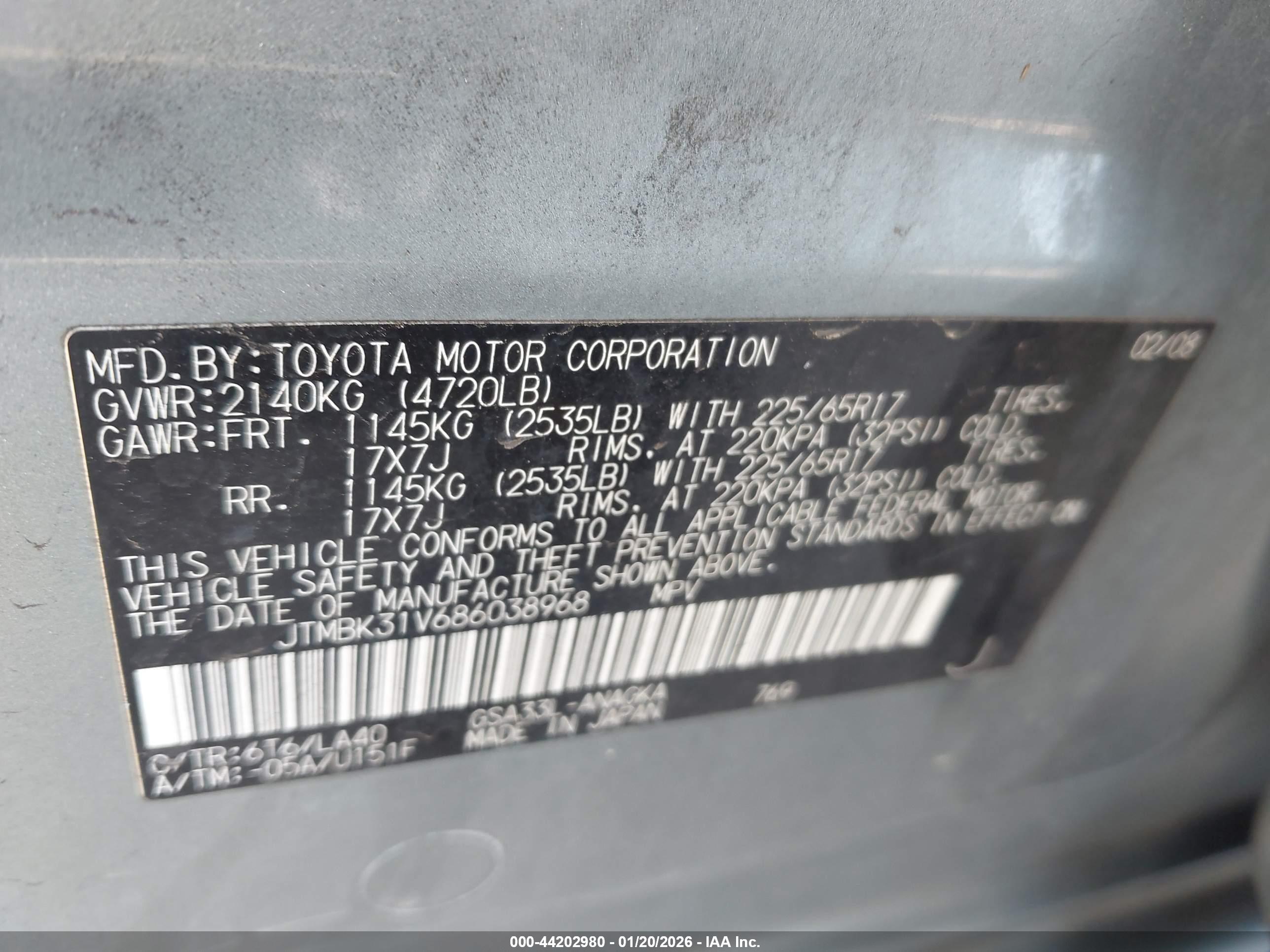 TOYOTA RAV4 image 9
