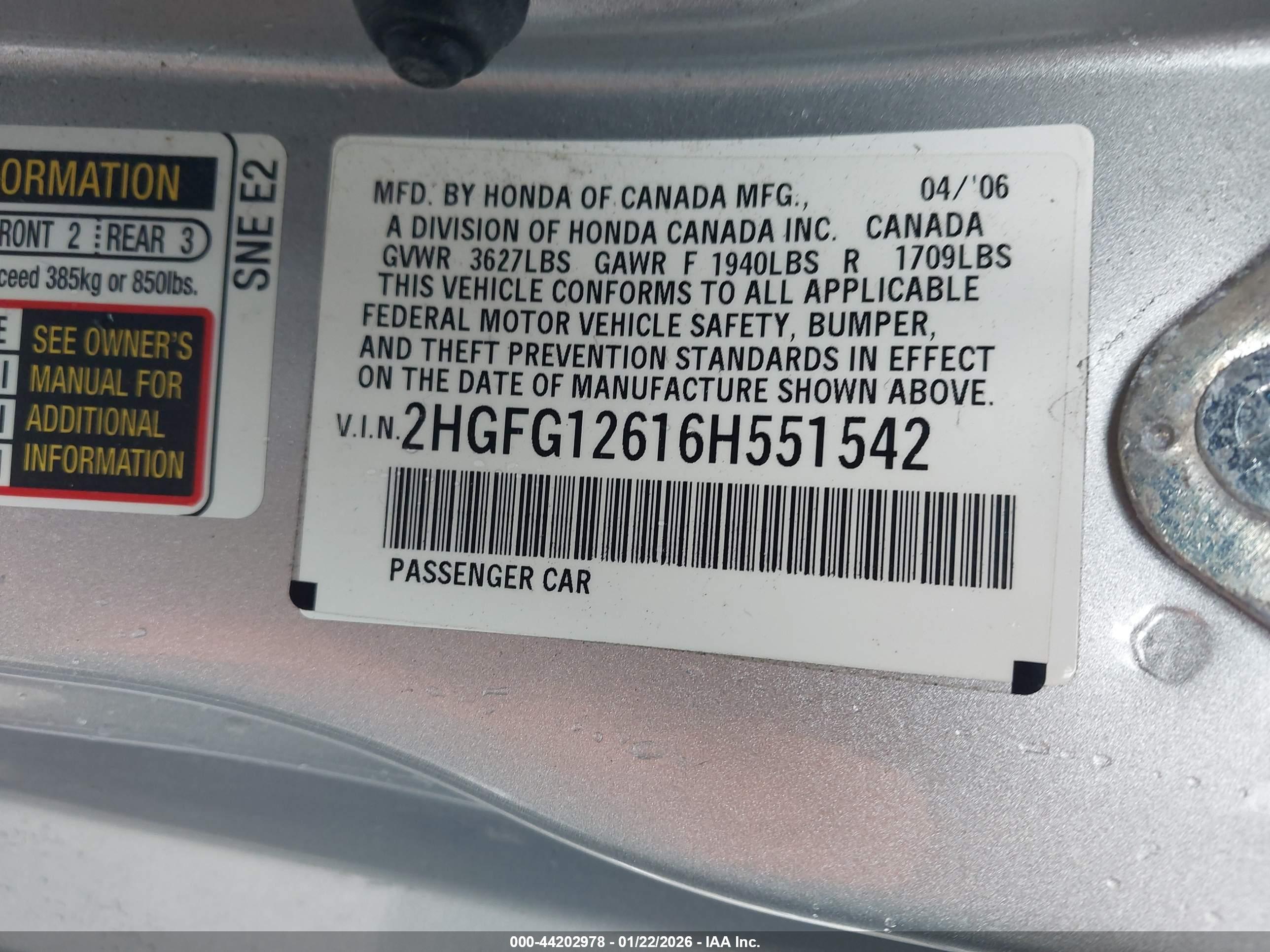 HONDA CIVIC image 9