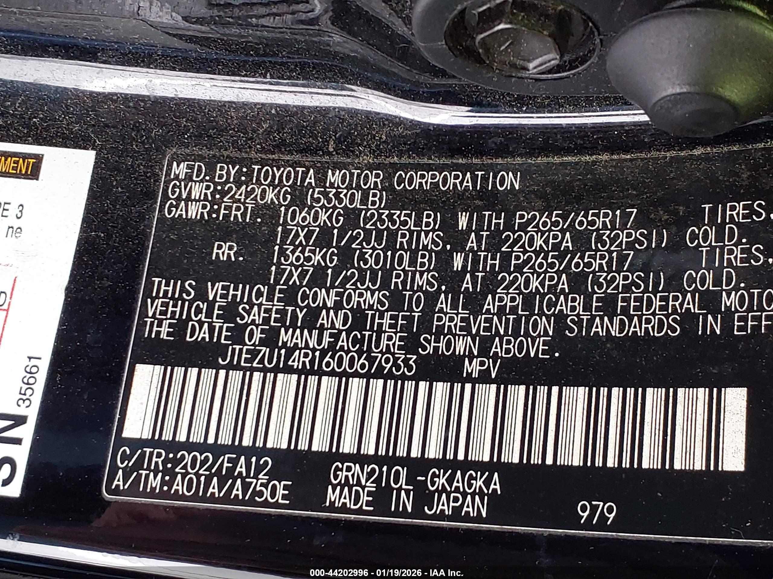 TOYOTA 4RUNNER image 9