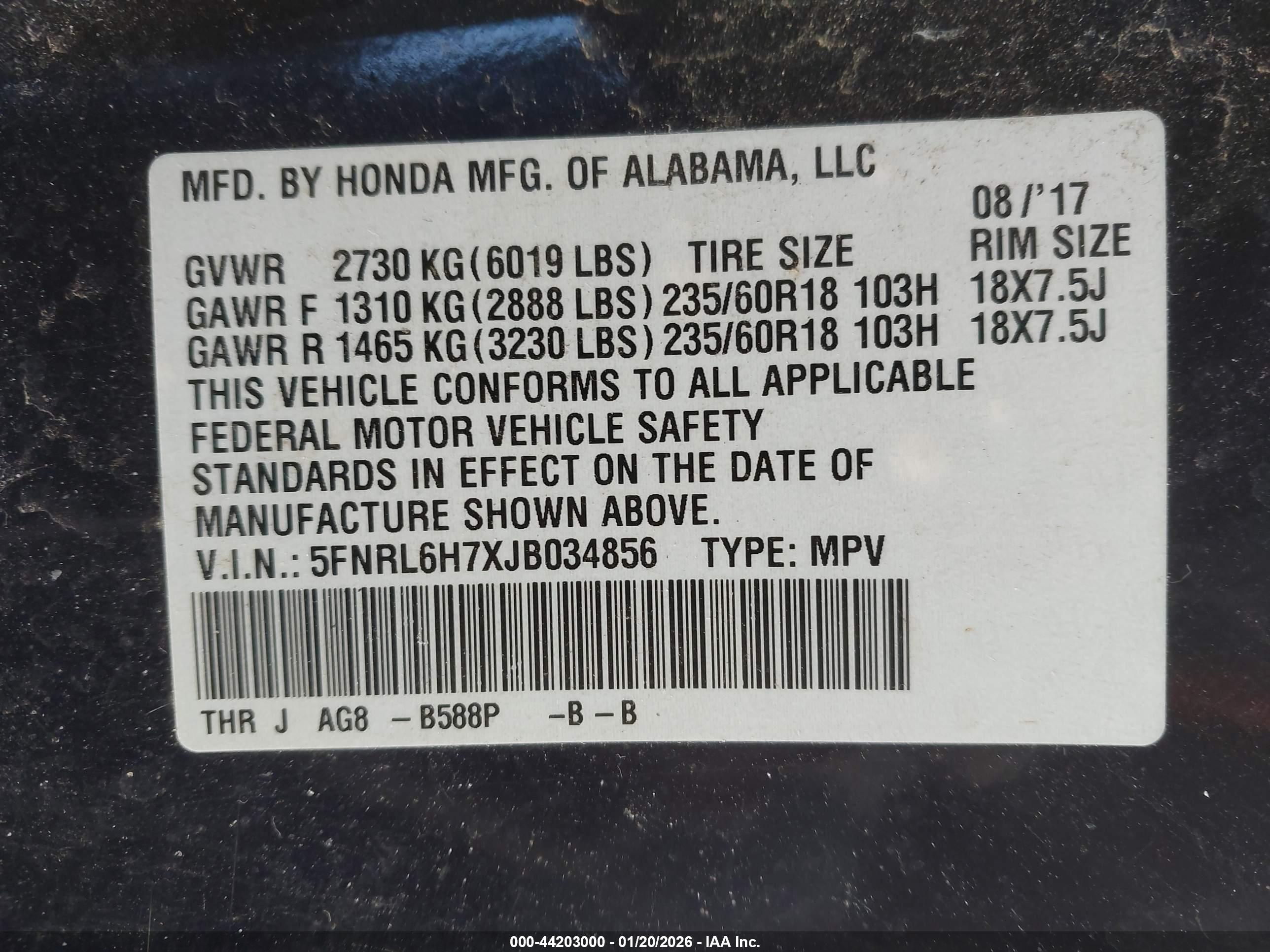 HONDA ODYSSEY image 9