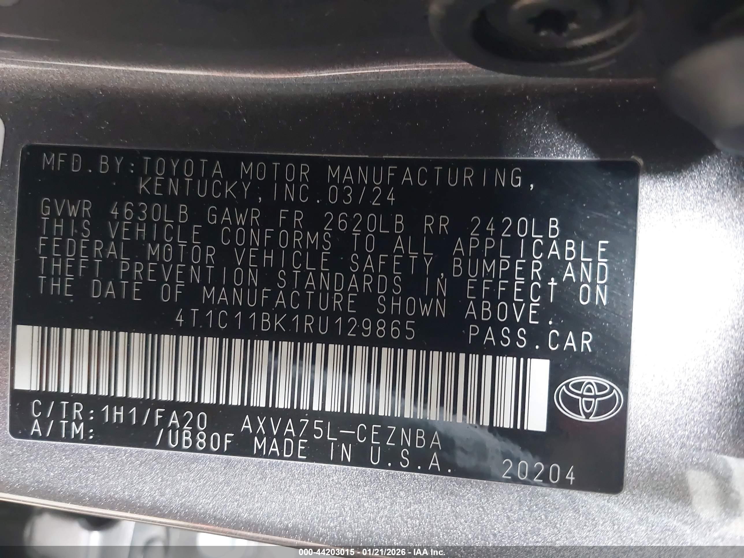 TOYOTA CAMRY image 9