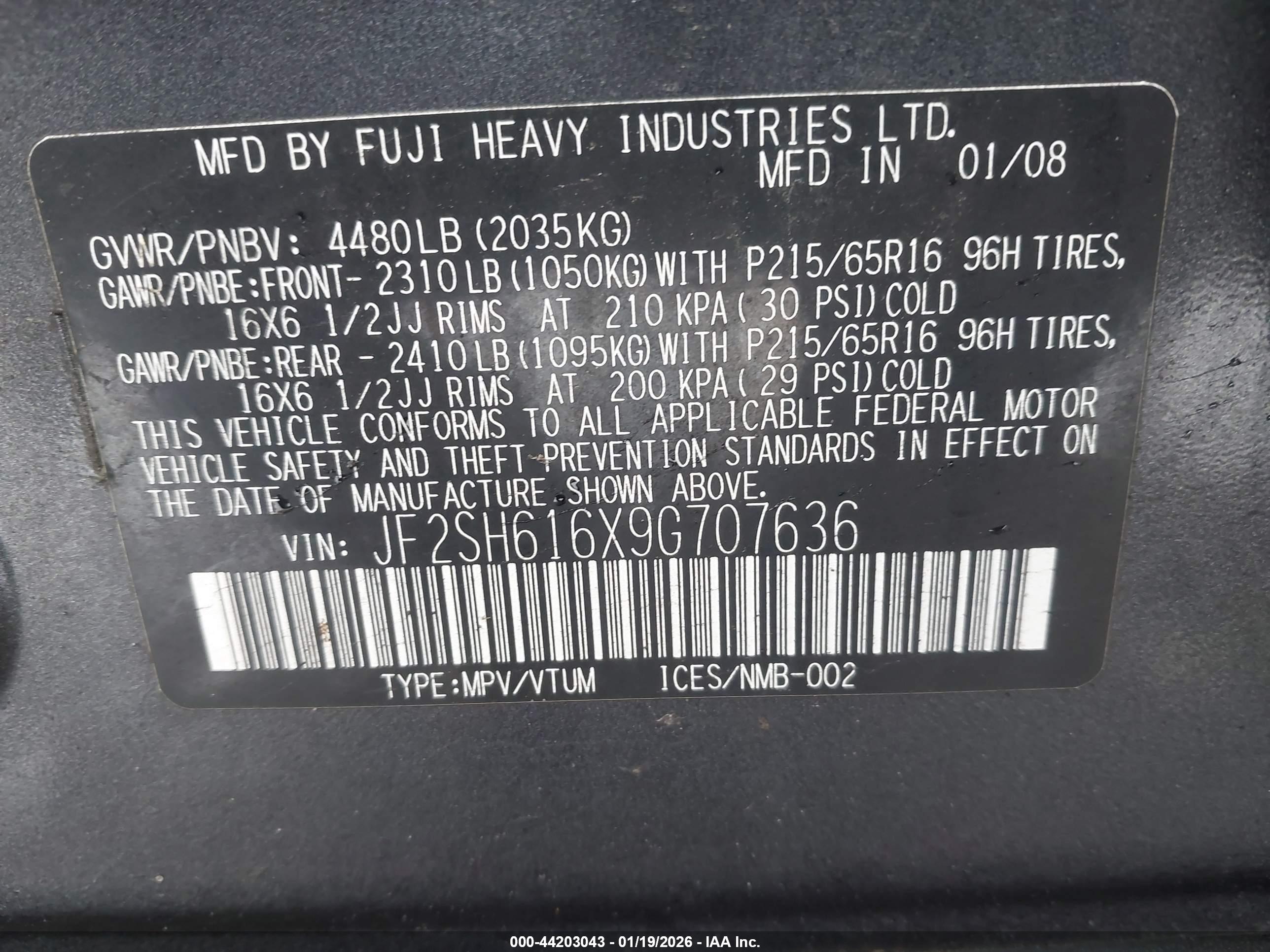 SUBARU FORESTER image 9