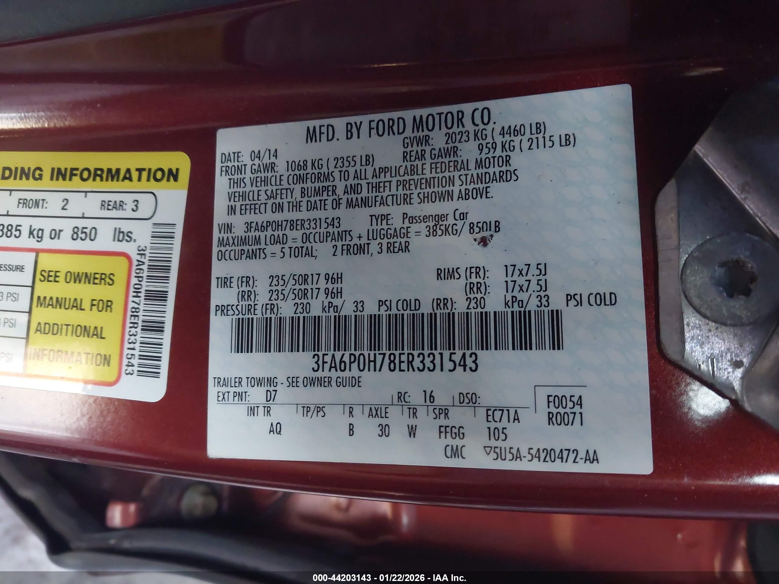 FORD FUSION image 9
