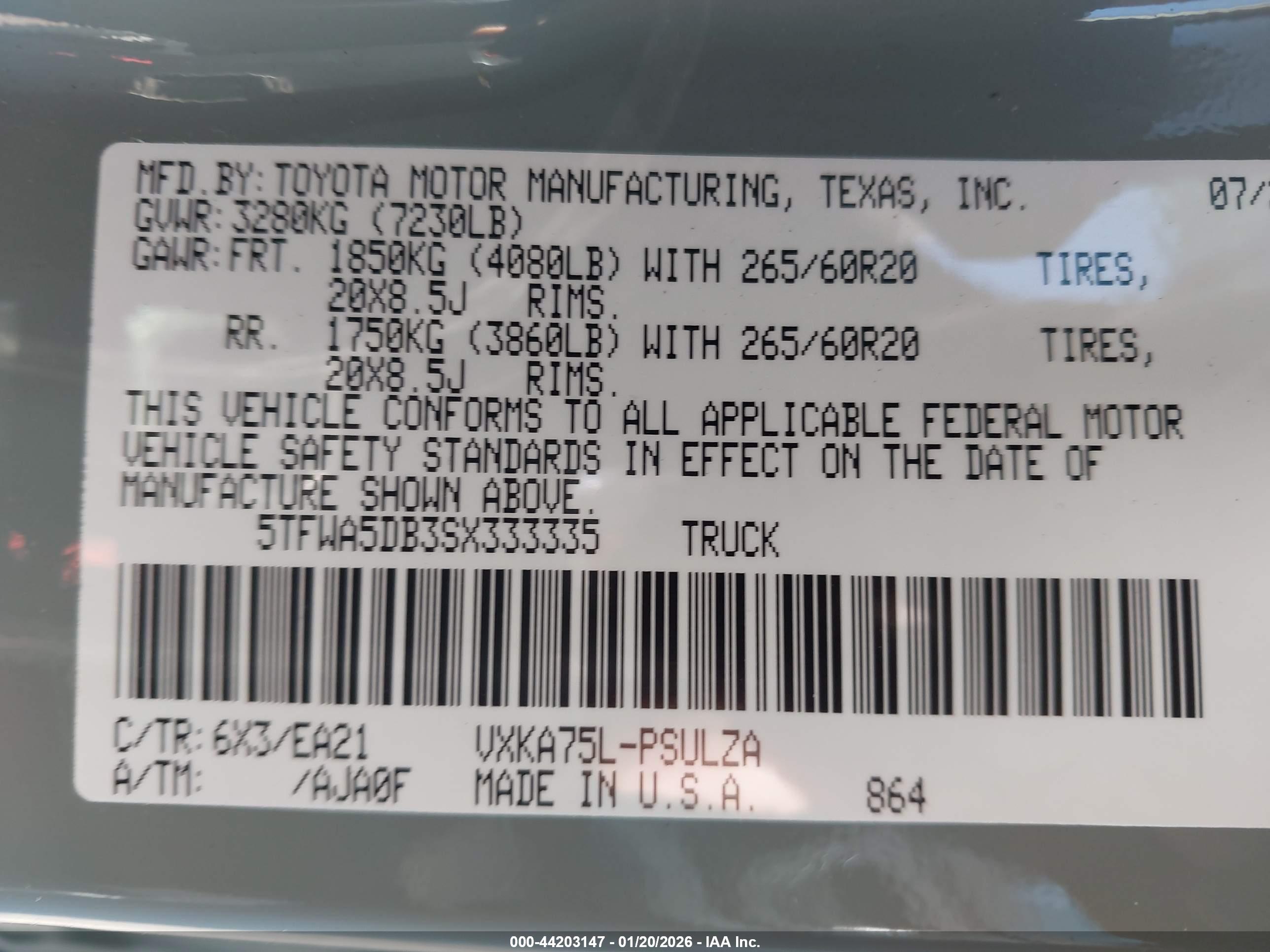 TOYOTA TUNDRA image 9