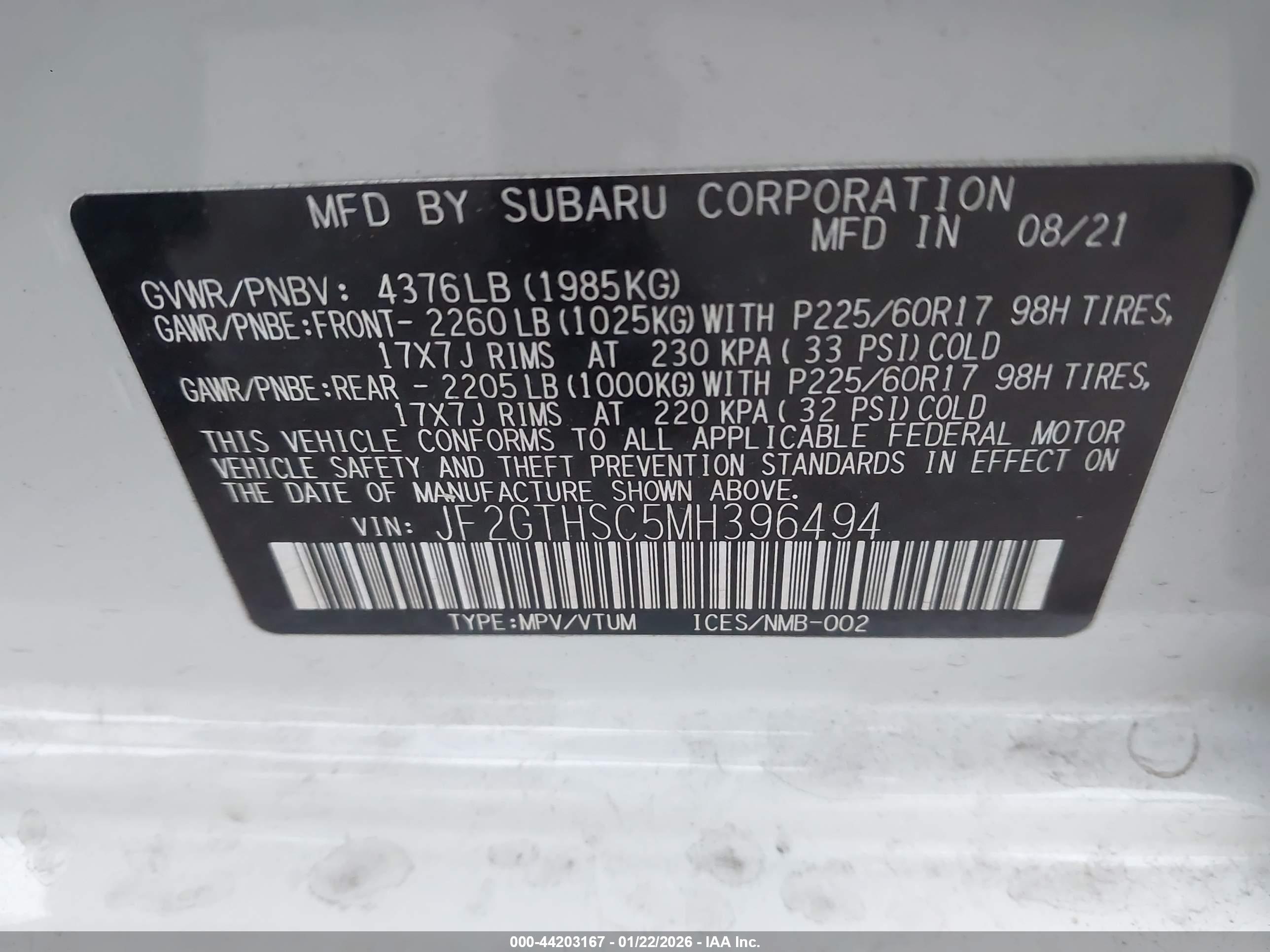 SUBARU CROSSTREK image 9