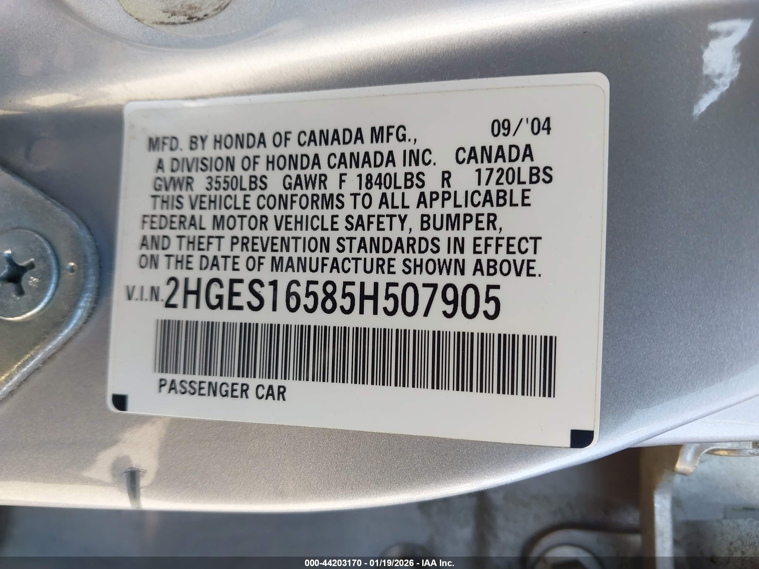 HONDA CIVIC image 9