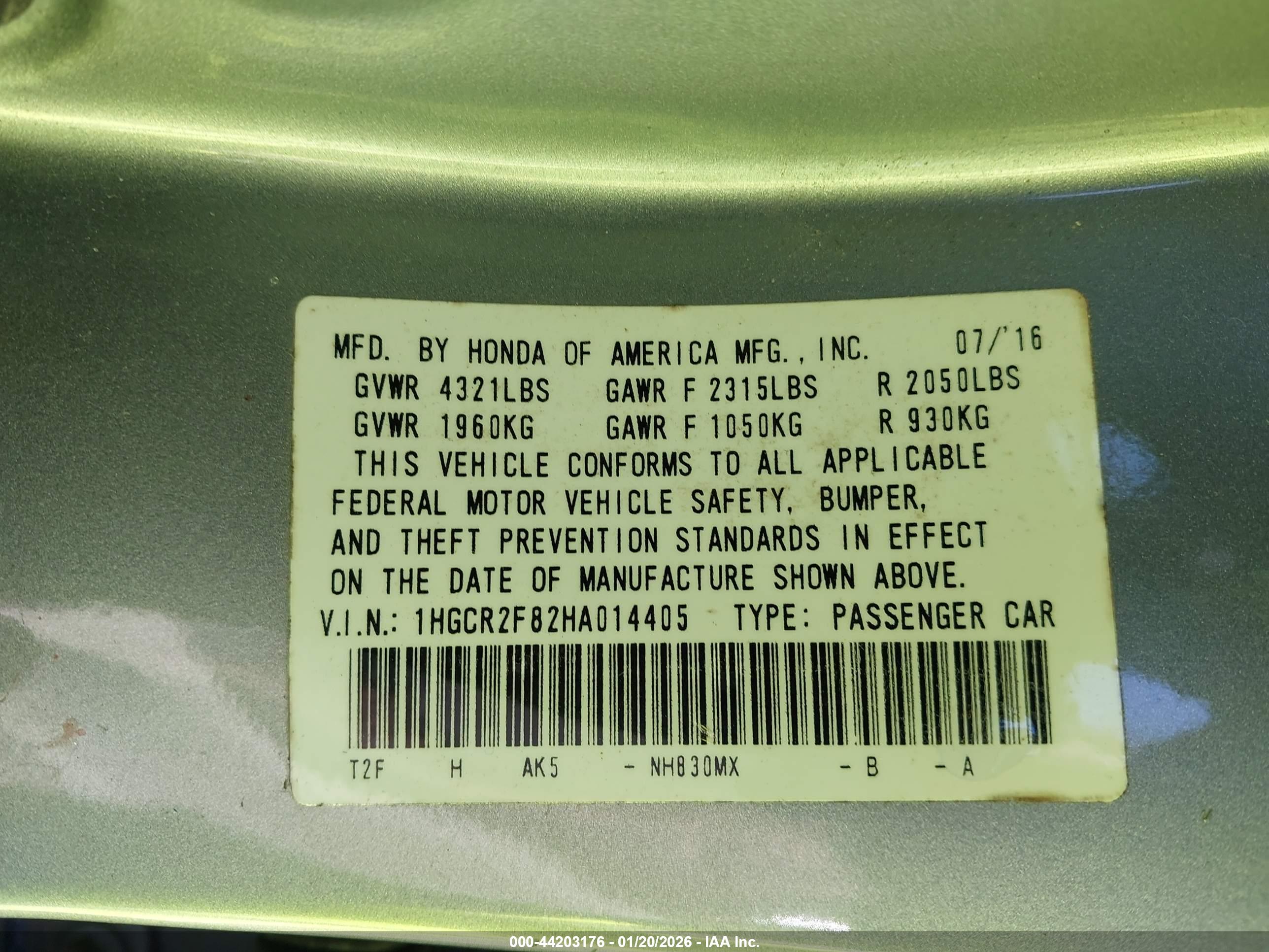 HONDA ACCORD image 9