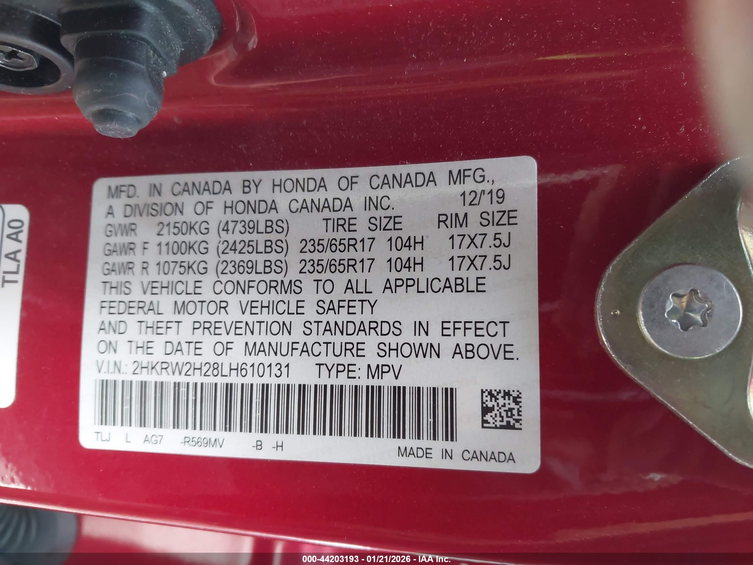 HONDA CR-V image 9