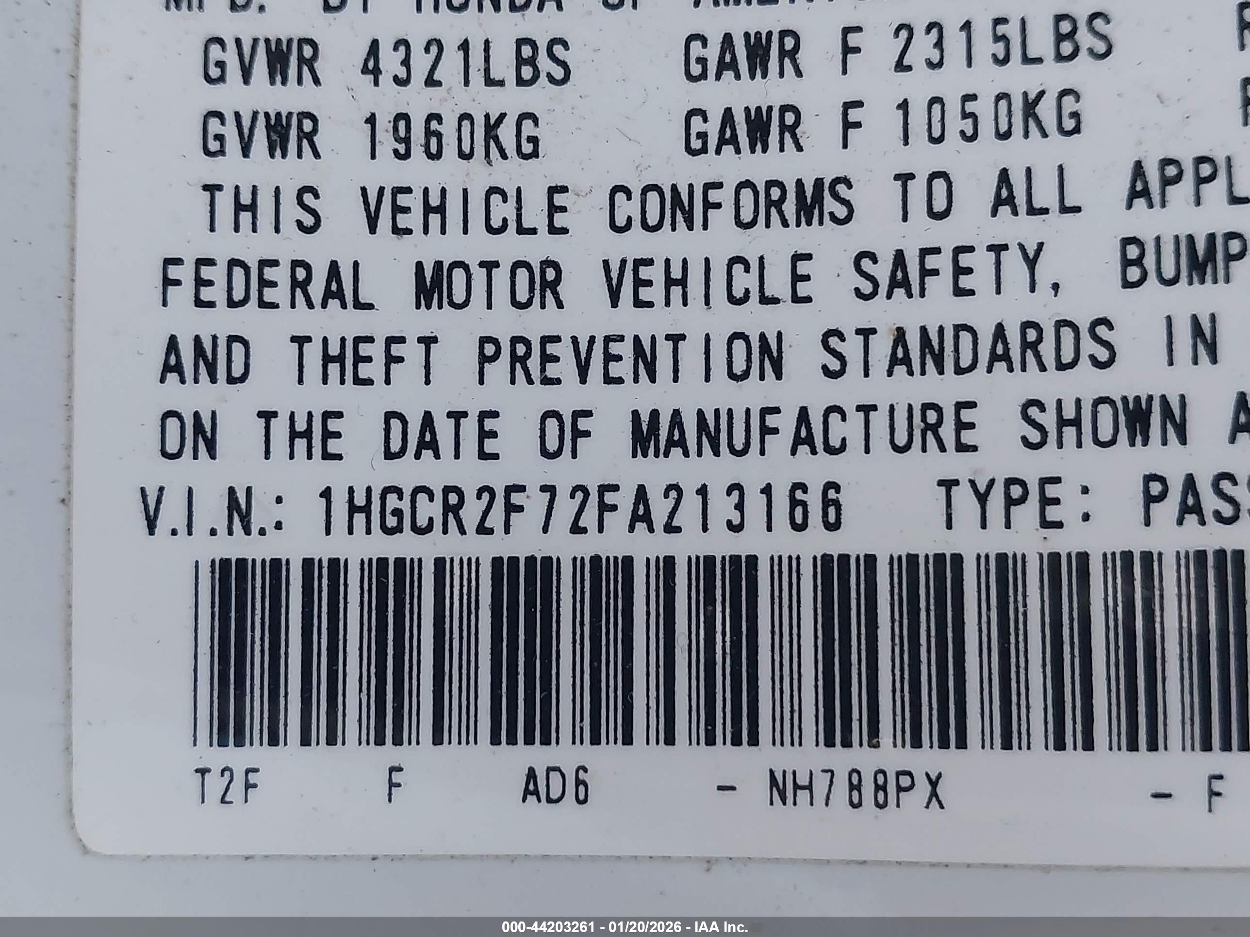 HONDA ACCORD image 9