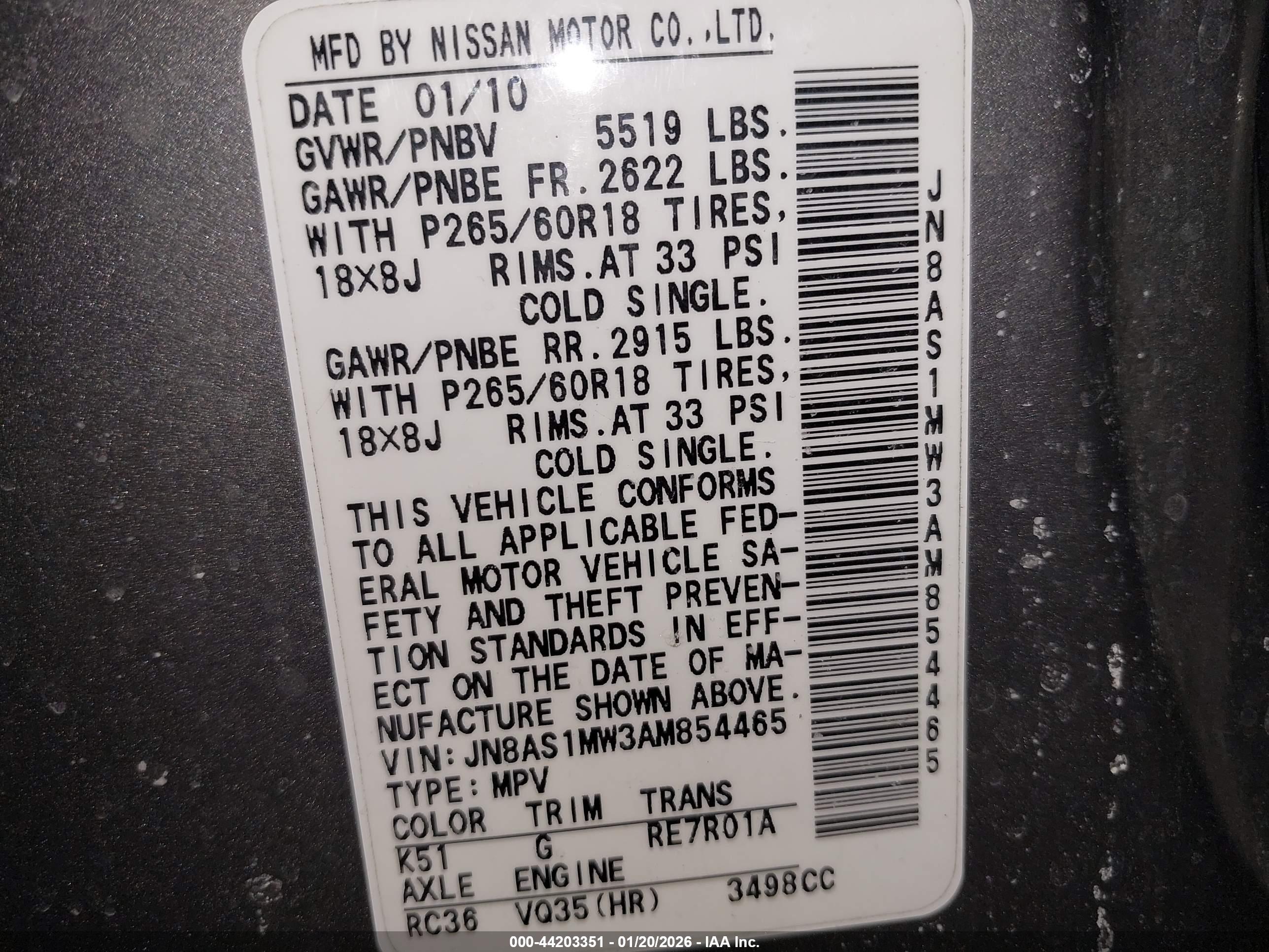 INFINITI FX35 image 9