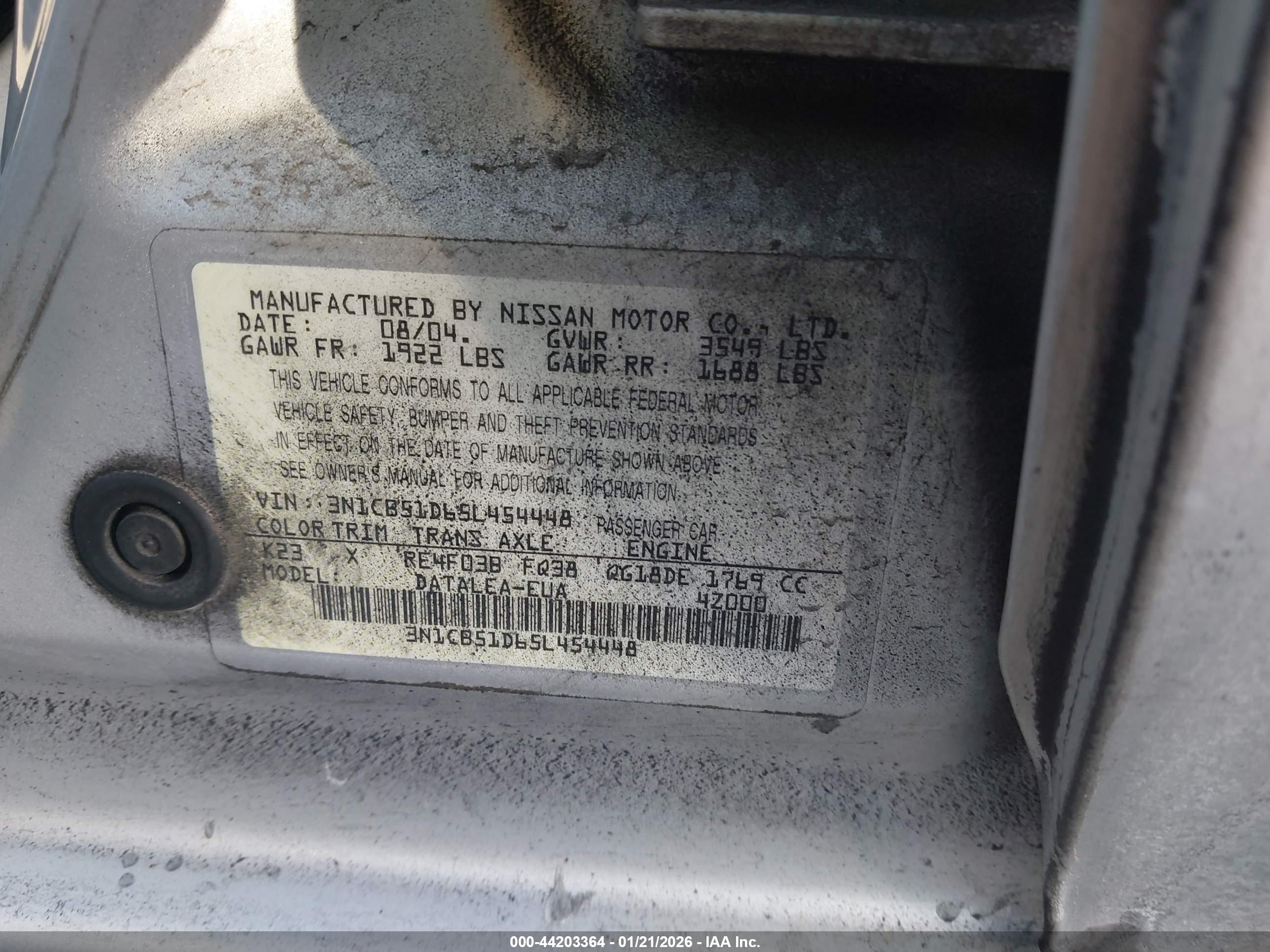 NISSAN SENTRA image 9