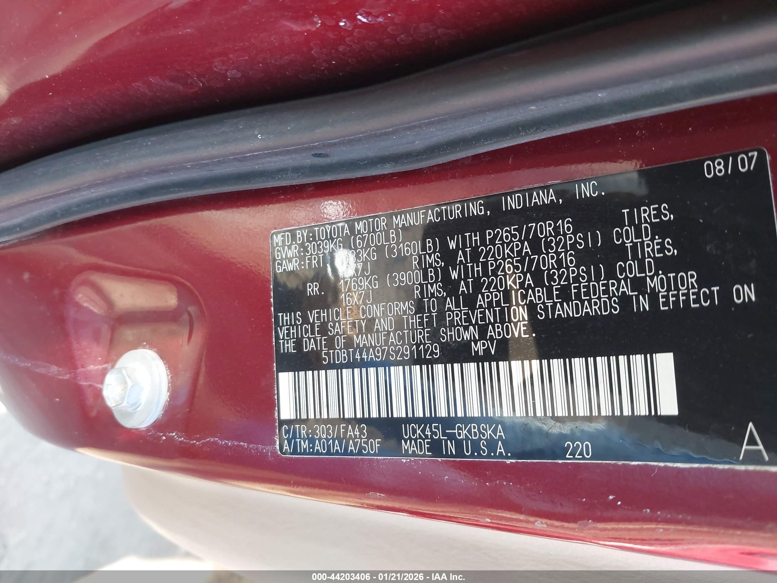 TOYOTA SEQUOIA image 9