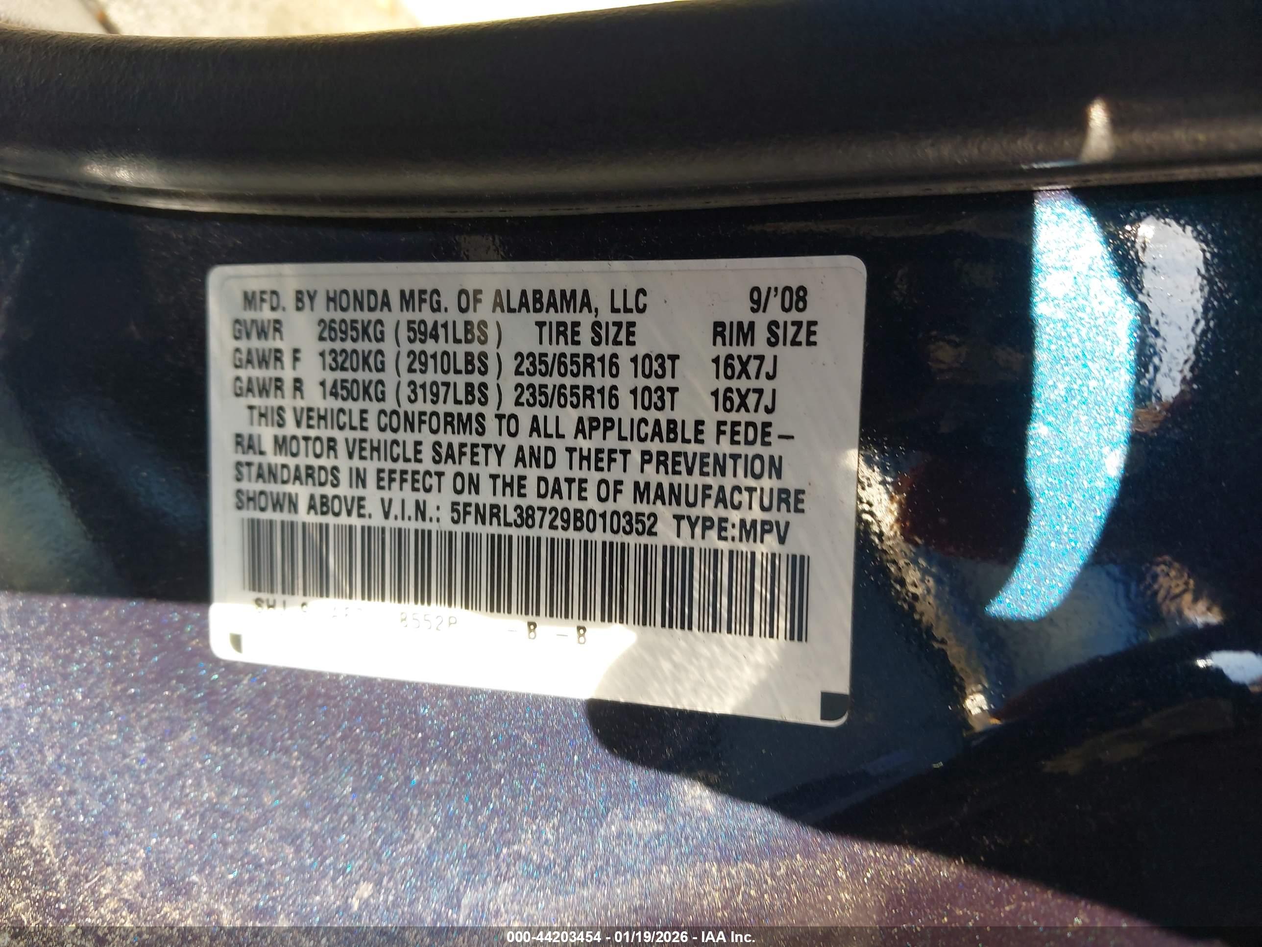 HONDA ODYSSEY image 9