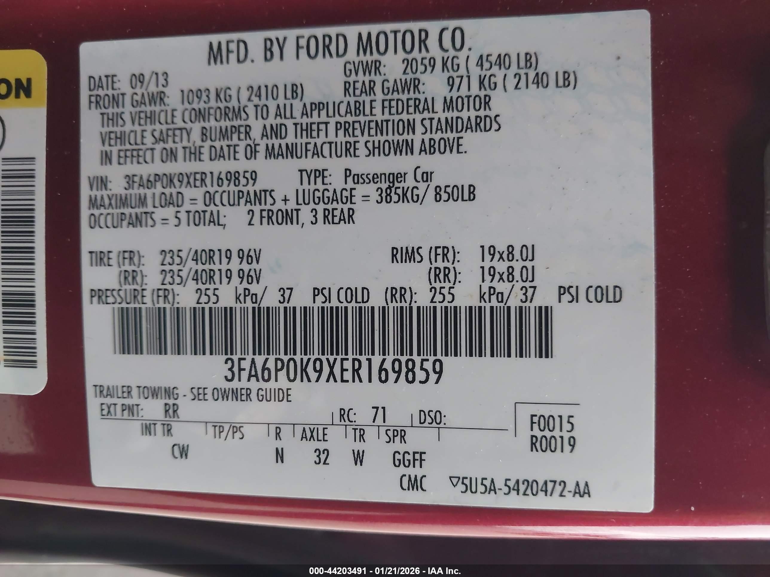 FORD FUSION image 9