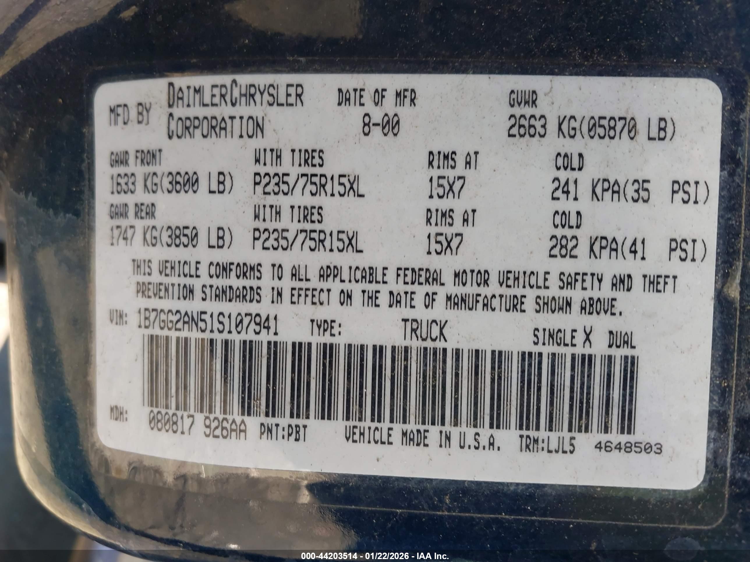 DODGE DAKOTA image 9