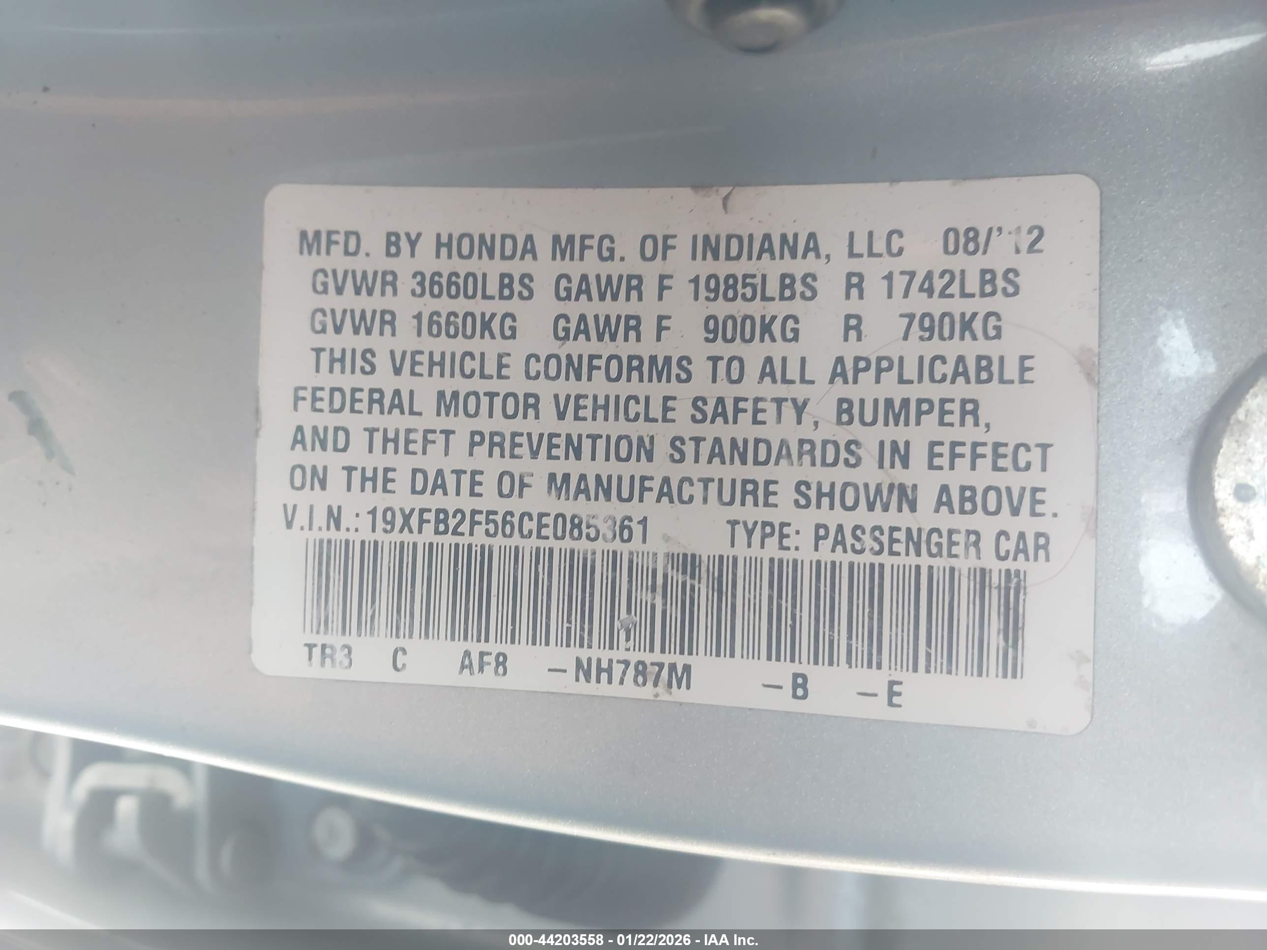 HONDA CIVIC image 9