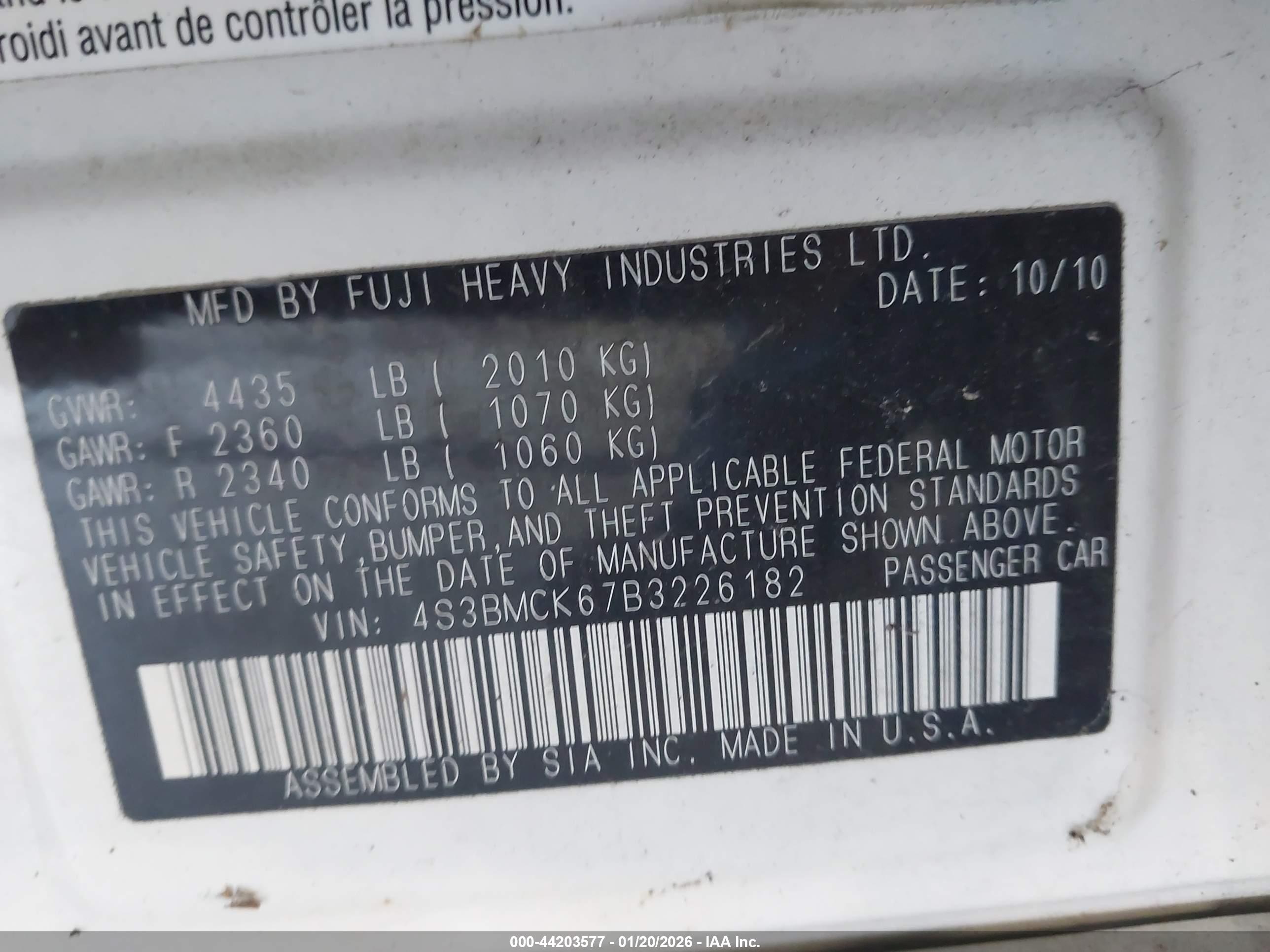 SUBARU LEGACY image 9