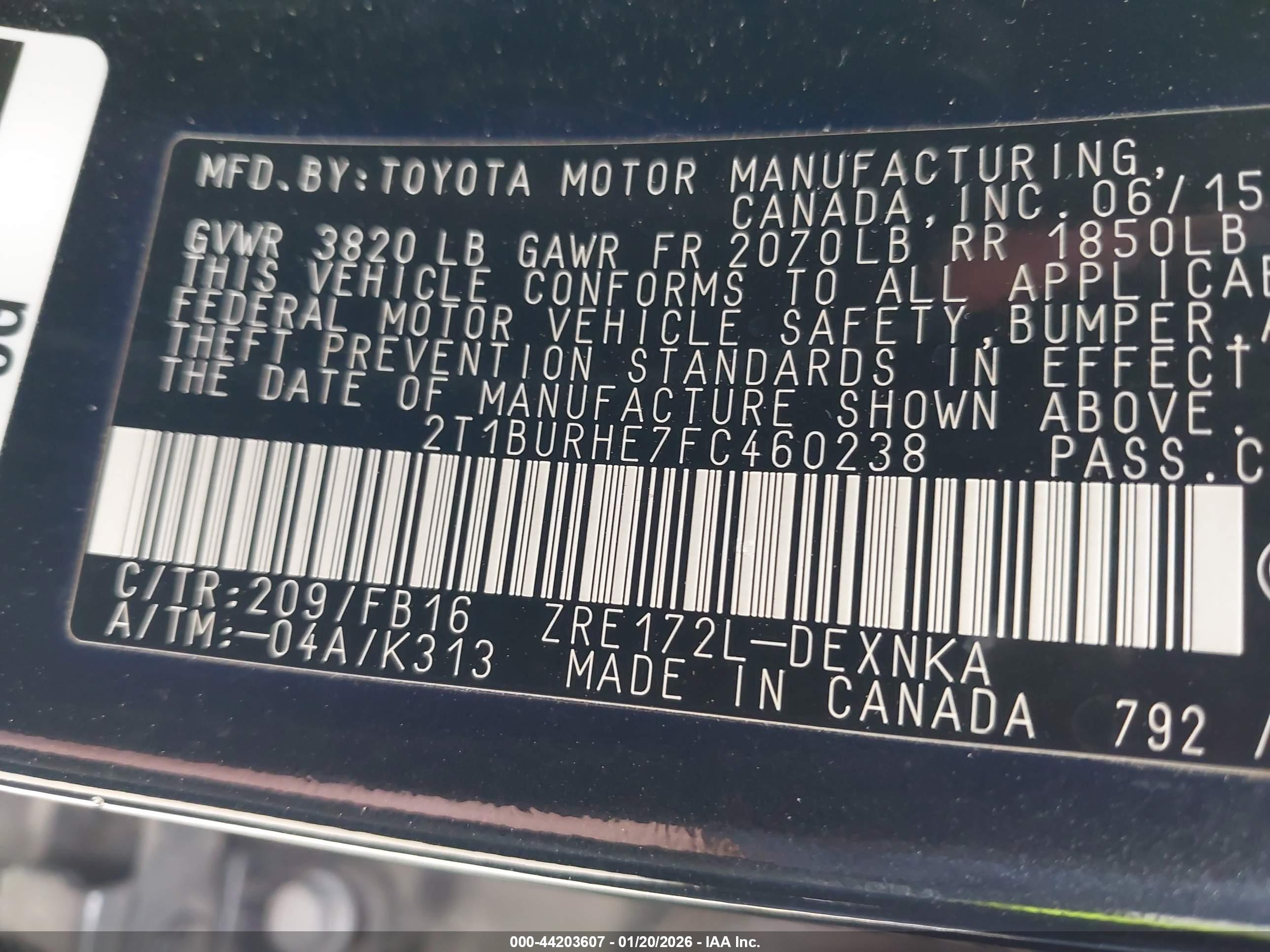 TOYOTA COROLLA image 9