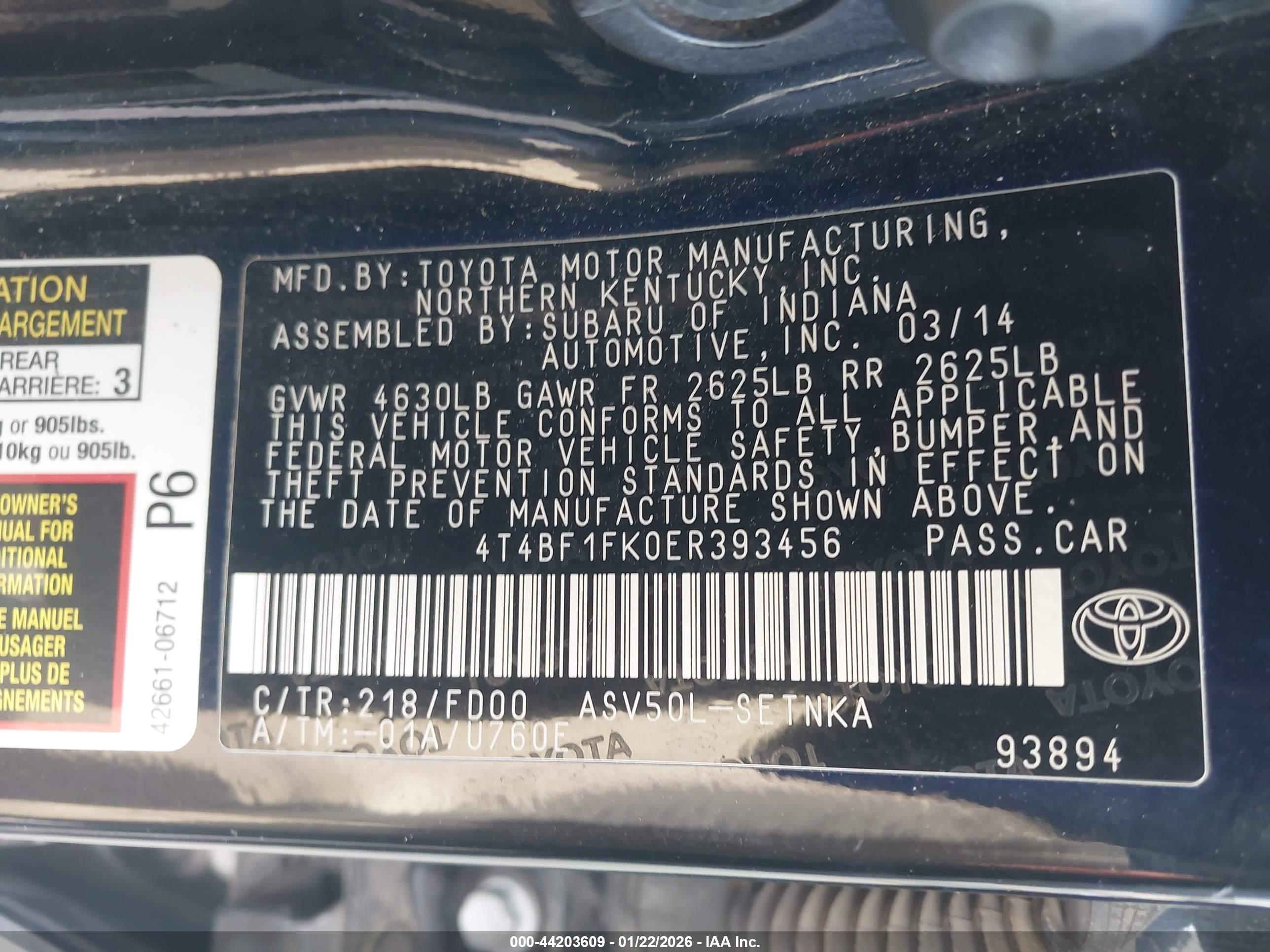 TOYOTA CAMRY image 9